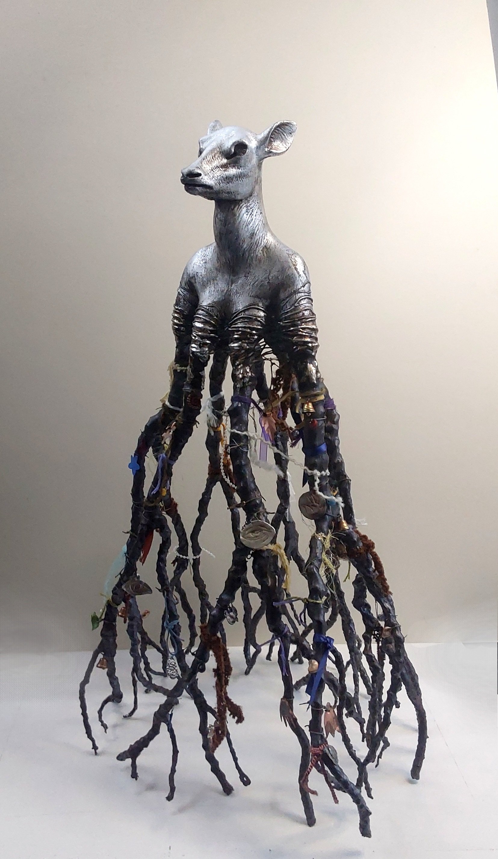 Shrine (Silver Hind)
Ceramic and mixed media 
£800