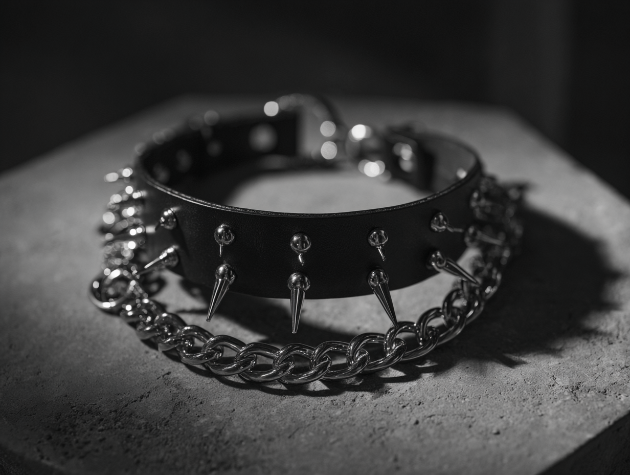 image d’un collier clouté