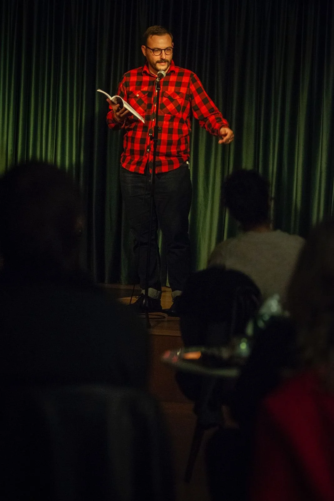 Dixon, reading Do You Want the Chainsaw