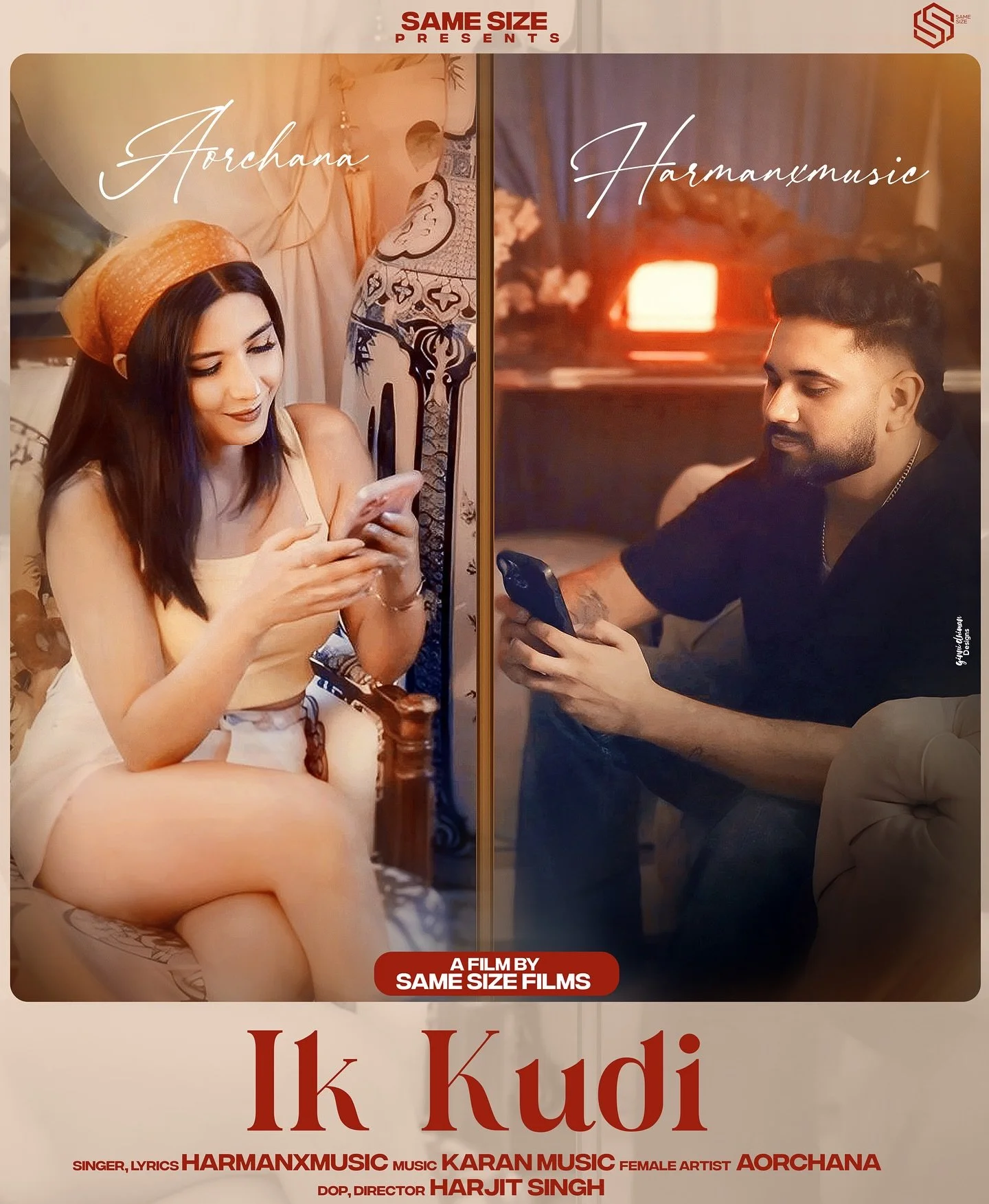 Releasing Soon [Ik Kudi]

Our New Project

#TEAMSAMESIZE

Music - @krnz_.music 
Staring - @aorchana 
Video - @samesizefilms 
Label - Same Size Films
Recording - @ali_sarshar 
Produced by @simran_sidhu20