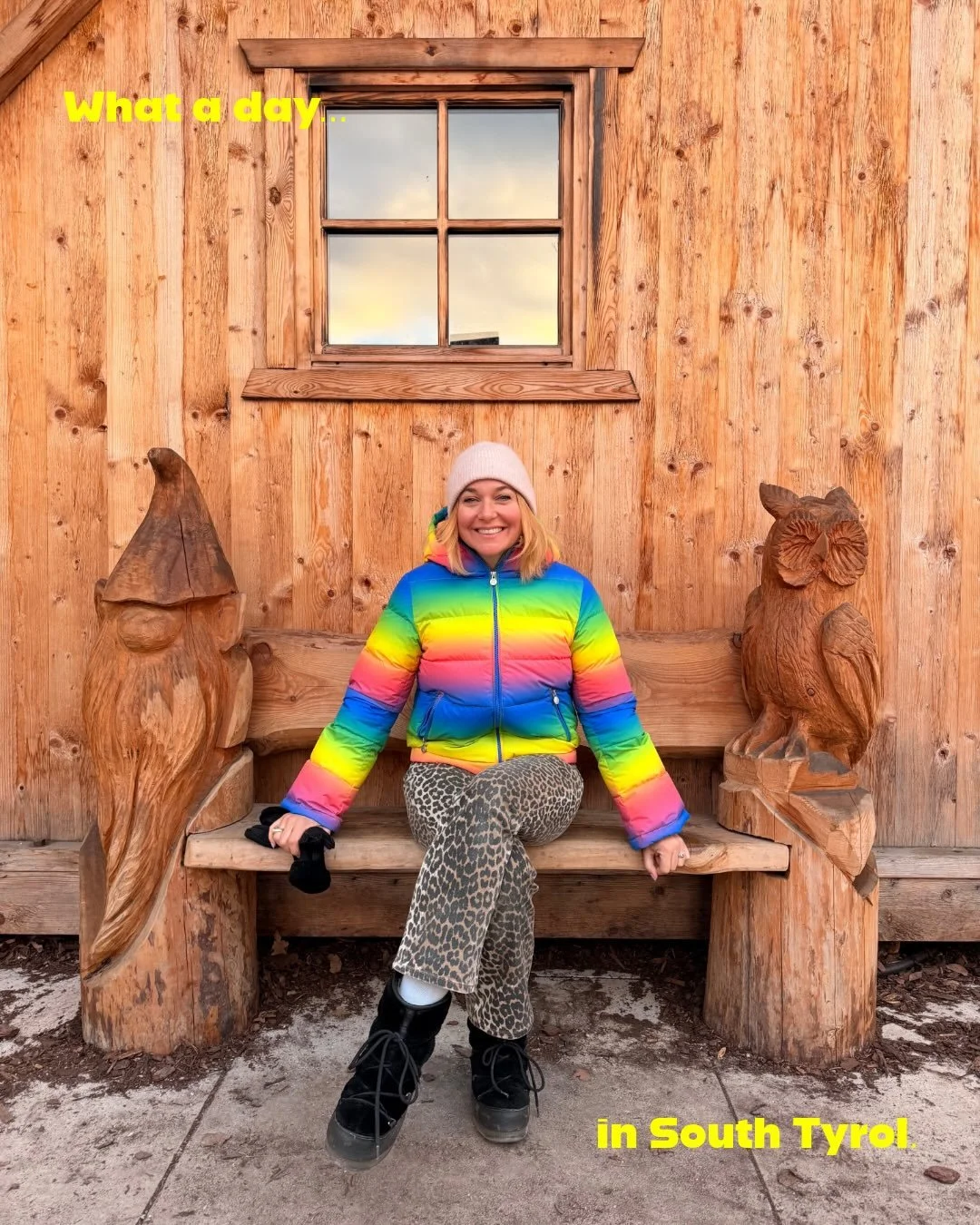 ad. Day 2 in South Tyrol started with a morning swim in the hotel&rsquo;s steaming outdoor&ndash;indoor pool while gazing up at the mountains- a pretty amazing way to start the day! 🧖 ✨

We then headed to the enchanting village of Kastelruth @kastel