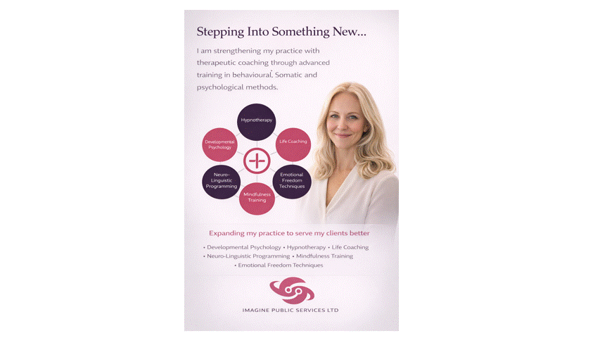 Therapeutic Coaching -                  I’m stepping into something new