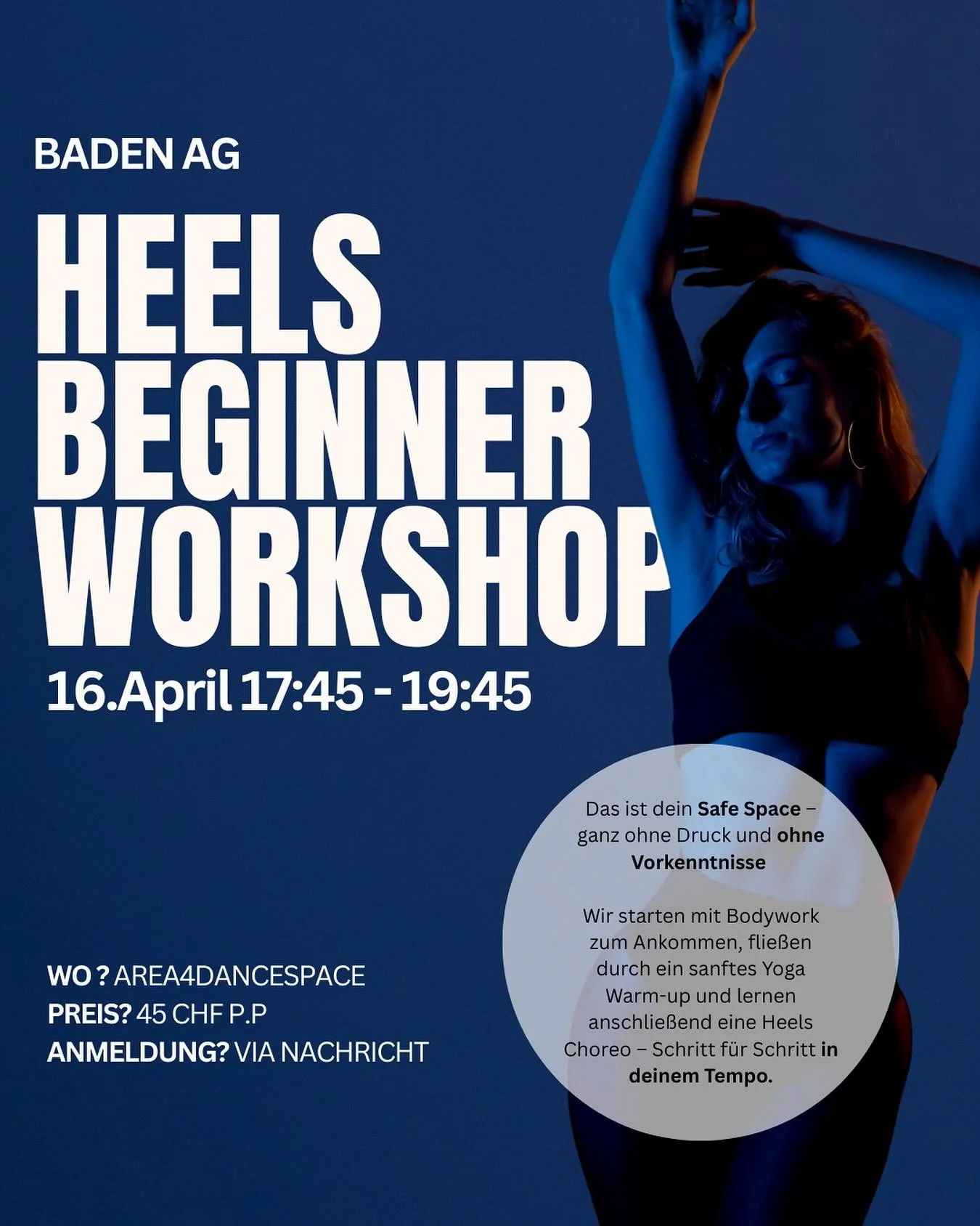 Letschti Beginner Heels Workshop de Monet✨🤗 denn gahts f&uuml;r mich id Ferie. Falls &ouml;pper nah sponti will dezue gho. Es het nah 4 Pl&auml;tz frei❤️&zwj;🔥 

#baden #beginner #heels #workshop