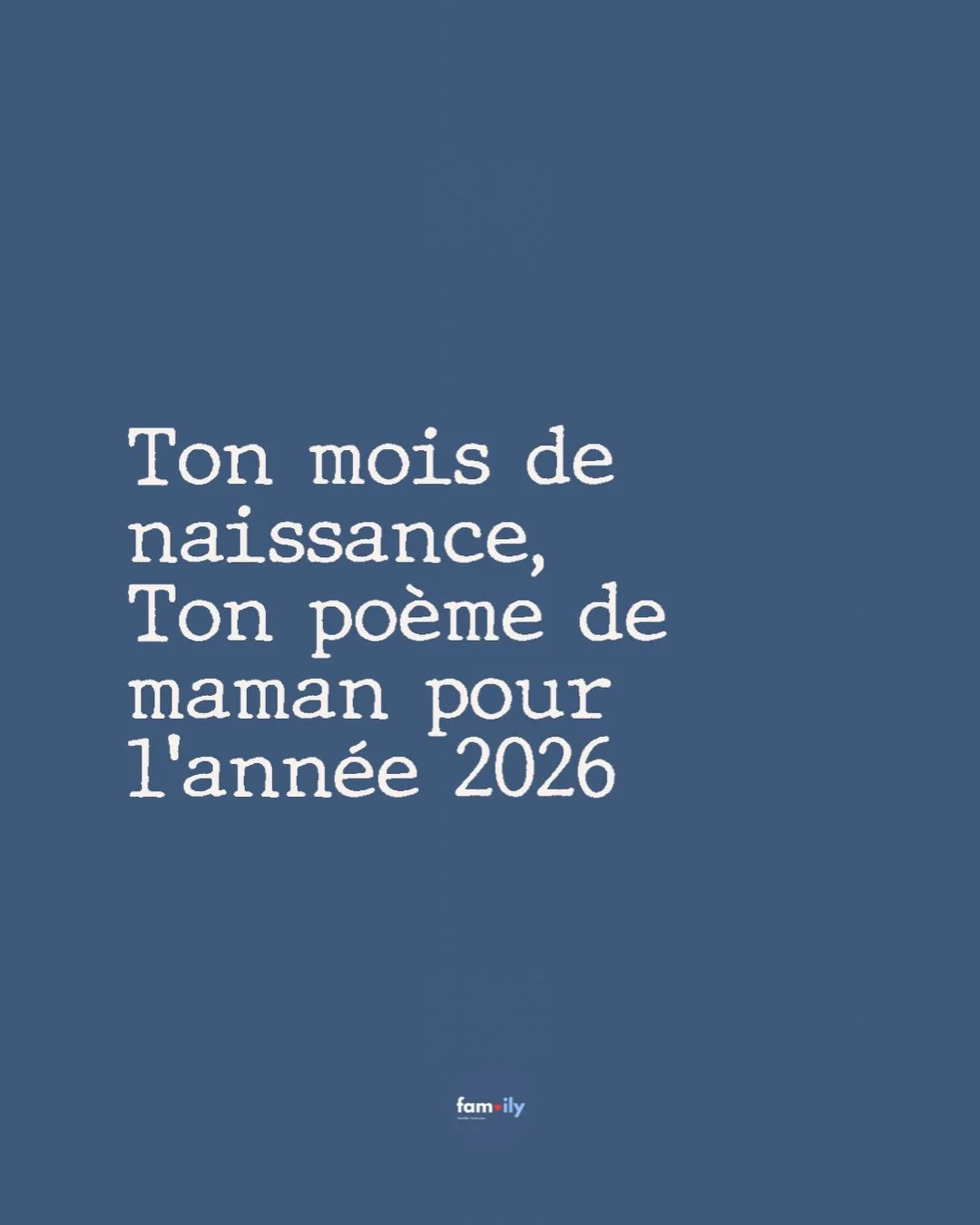 Parce que je crois profond&eacute;ment que notre mois de naissance dit quelque chose de nous.
De notre fa&ccedil;on d&rsquo;aimer, de tenir, de traverser cette &eacute;tape de la vie.

J&rsquo;ai &eacute;crit ces po&egrave;mes comme on chuchote &agra