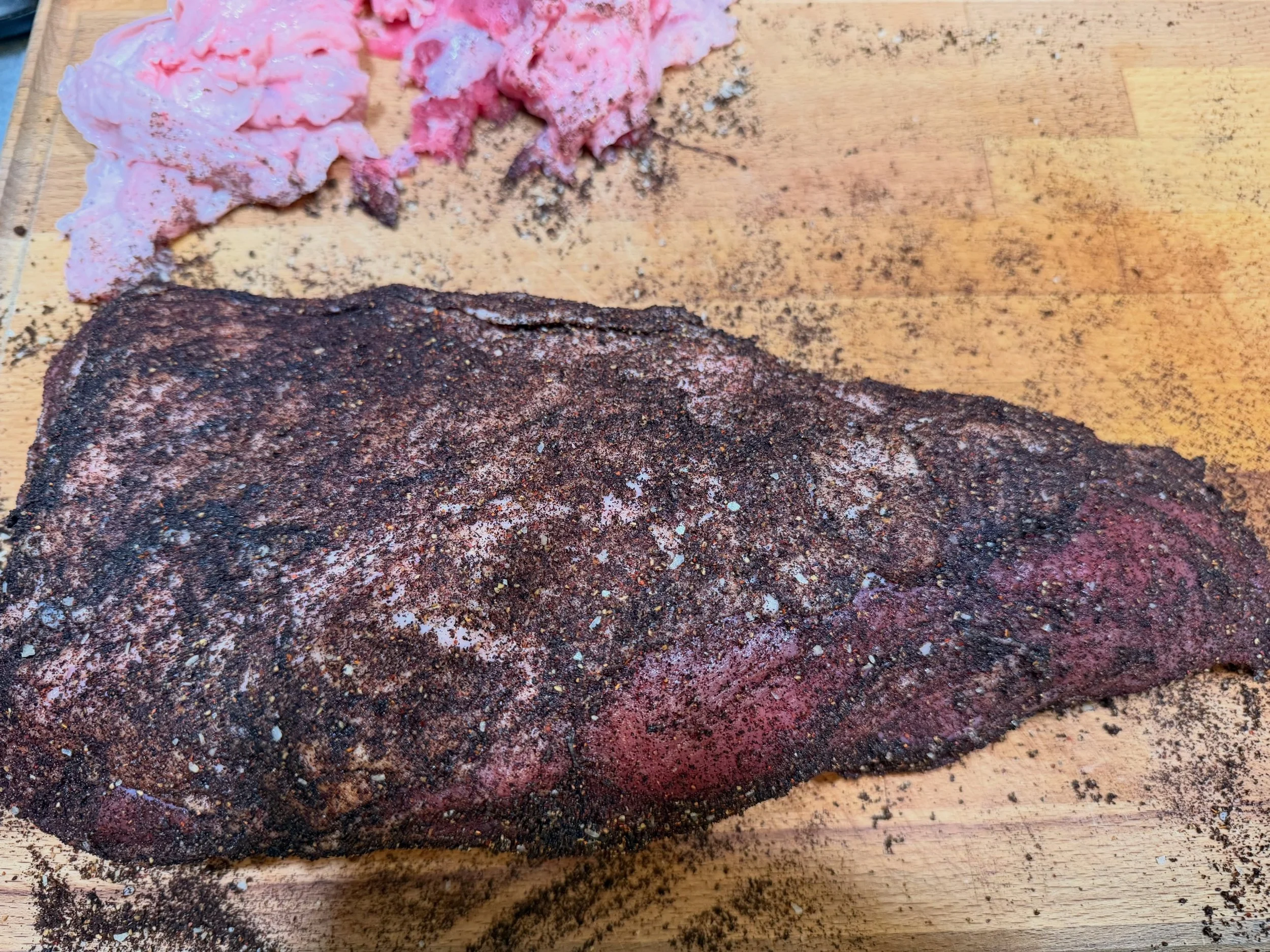 Tri-tip is hitting the Pit Boss. 🔥🥩

Freshly trimmed, generously coated with Forge Ash, and ready for some smoke.

Forge Ash was made for beef&mdash;a bold blend of coffee, ancho chile, garlic, onion, black pepper, sea salt, and a touch of brown su