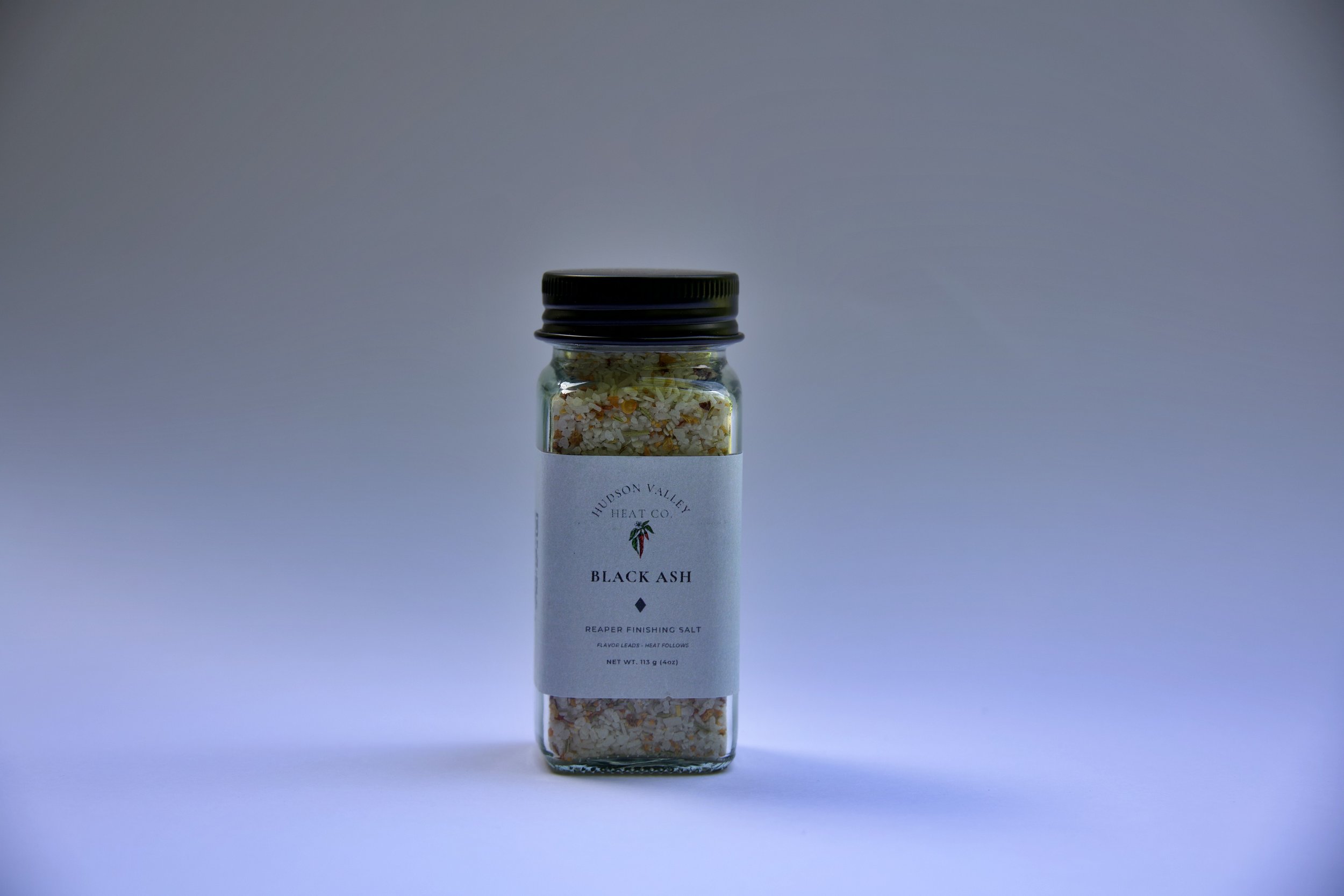 Black Ash Carolina Reaper finishing salt by Hudson Valley Heat Co.