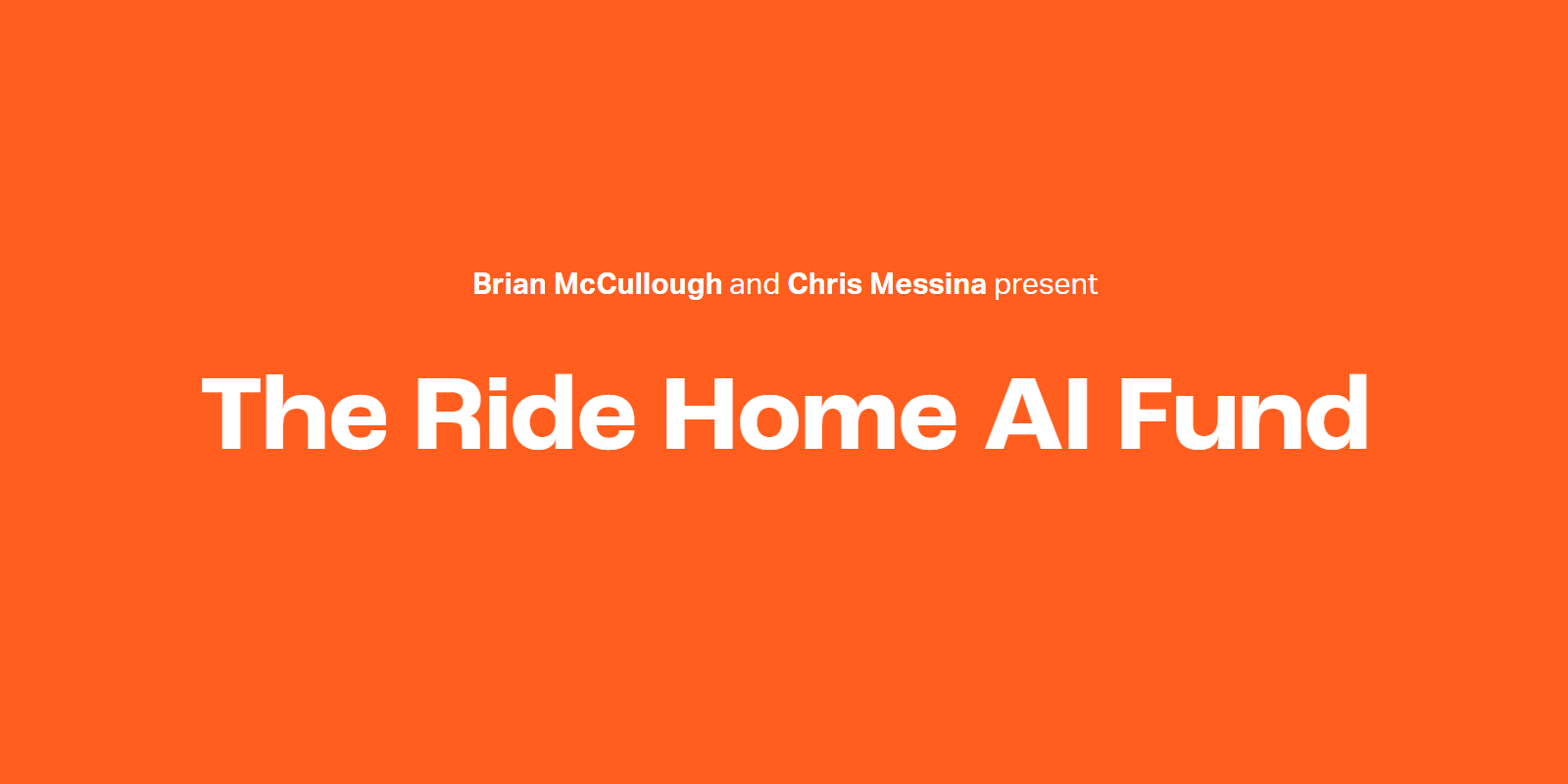 Fueling AI Startups with Vision and Experience: The Ride Home AI Fund