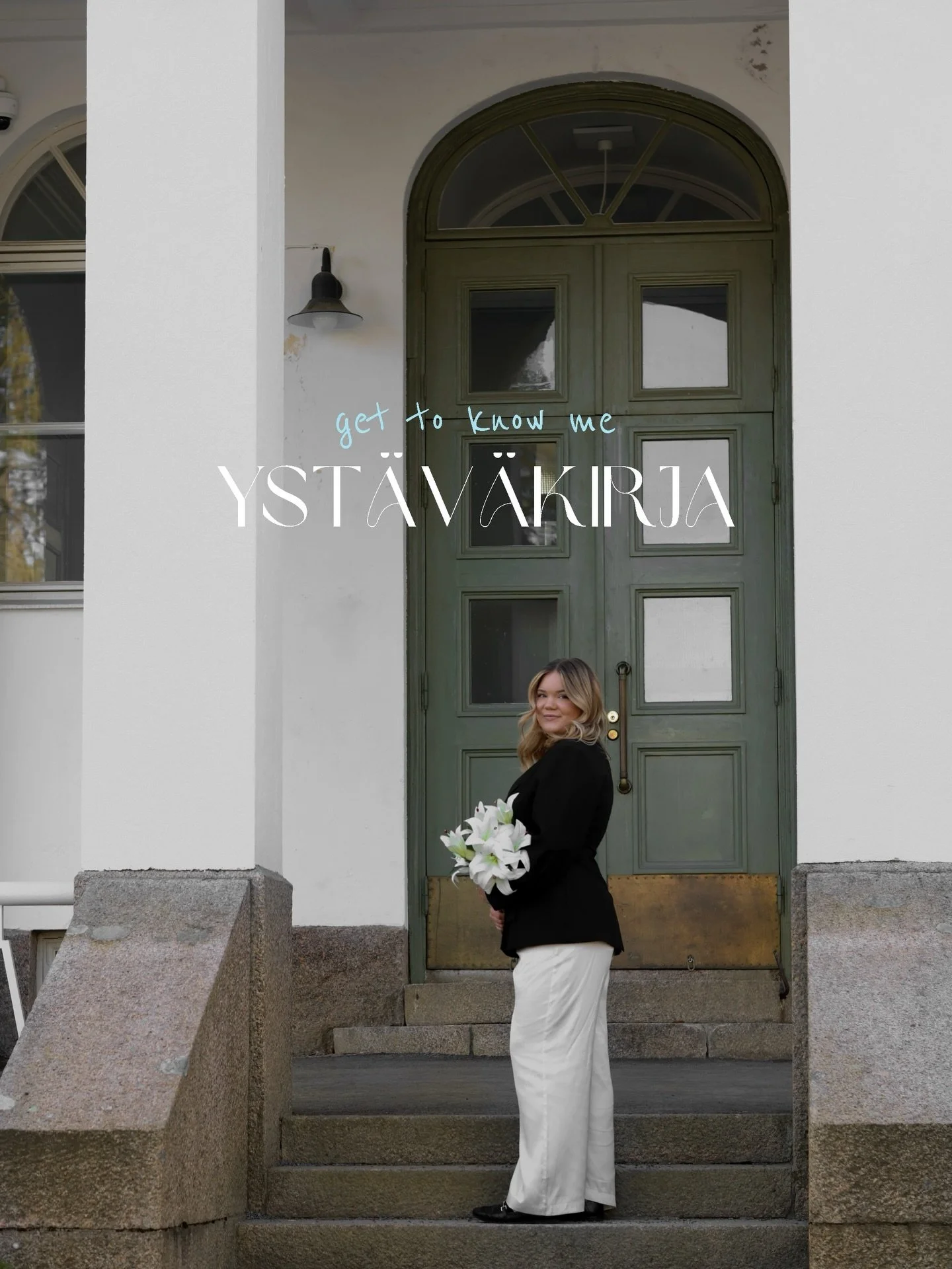 Yst&auml;v&auml;kirja &mdash; get to know me🤍

Olisin voinu kirjottaa &rdquo;rakastan&rdquo;-kohtaan t&auml;n yst&auml;v&auml;kirja trendin! 
Tee s&auml;kin oma someyst&auml;v&auml;kirja &mdash; m&auml; tuun kattoon🫶🏻

#yst&auml;v&auml;kirja #gett