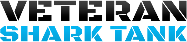 Text image reading "Veteran Shark Tank" with 'Veteran' in black and 'Shark Tank' in blue.