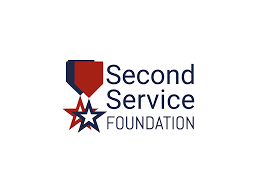 Logo of the Second Service Foundation featuring a shield, star, and text