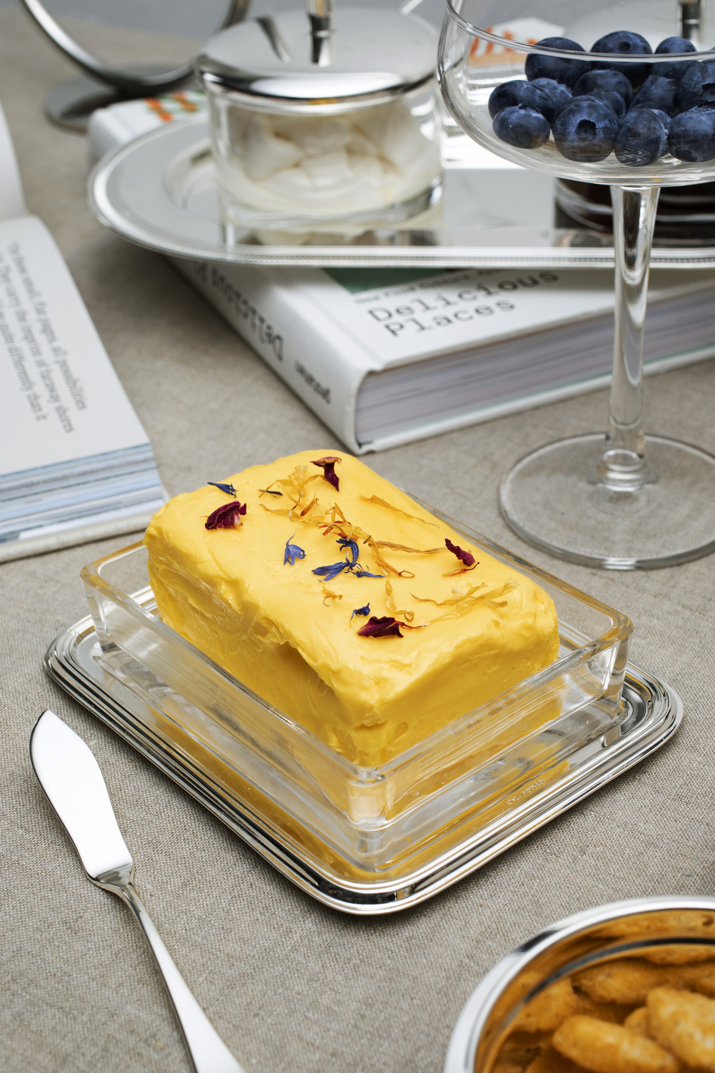 A yellow butter block 