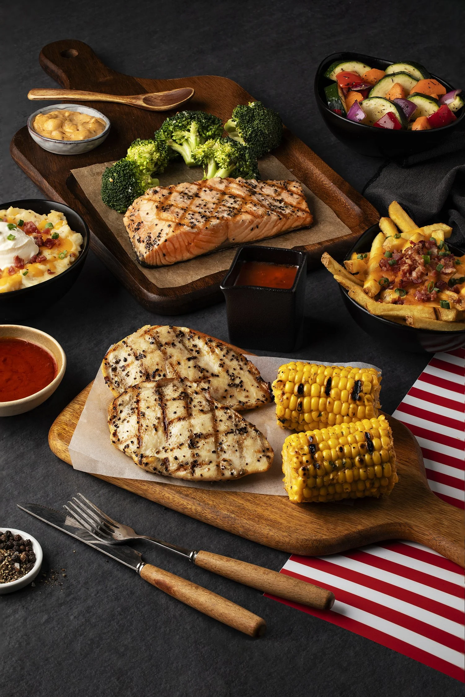 Menu shoot for TGIF Kuwait