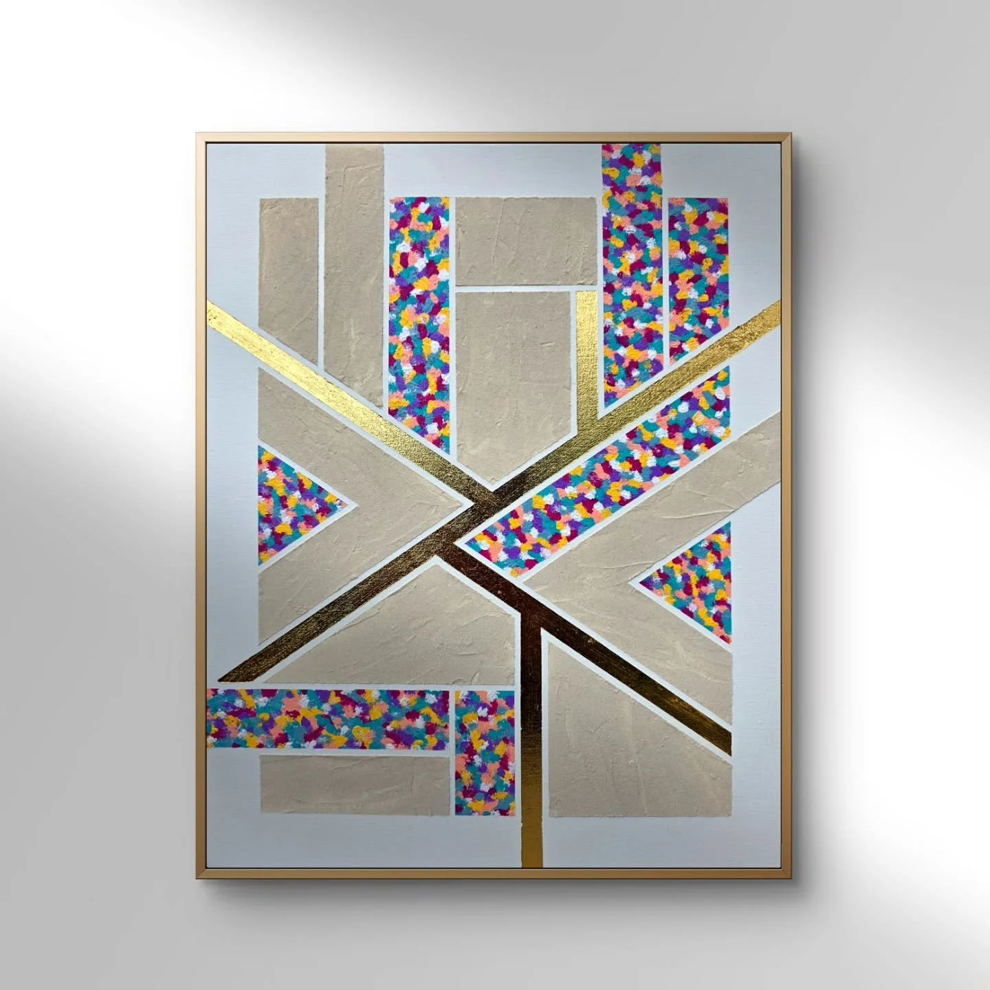 My entry into the 2026 @jacksons_art_prize .... "Divine Crossroads in a Modern Society"
&bull;
40x50cm
&bull;
Acrylic, textured paste &amp; gold leaf on a primed canvas
&bull;
Next Exhibit....01-15 April 2026 at @thecorshamgallery
&bull;
#t