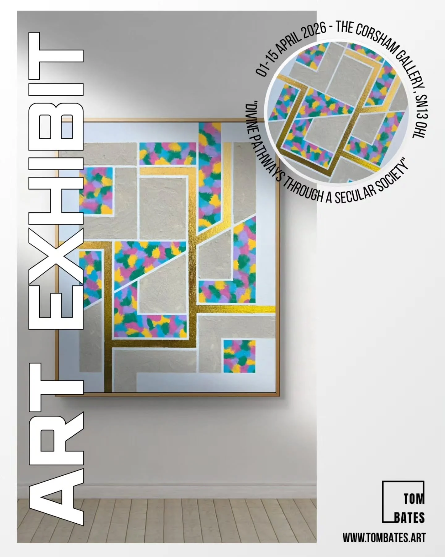 7 days left of my current exhibit.... "Divine Pathways Through a Secular Society" 🖼

An exploration of how religion interacts with a modern, diverse society &amp; the impact this has on our world.
&bull;
Ends 15th April 2026 at @thecorsham