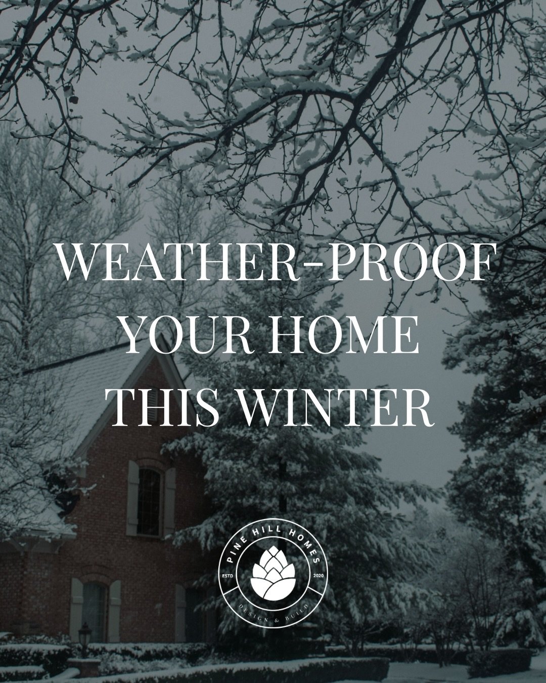Winter is officially here. As the days get chillier and the nights come earlier, take some time to care for your home. Here are three ways to weather-proof your home we recommend for longevity and quality for years to come. And as always, call us for