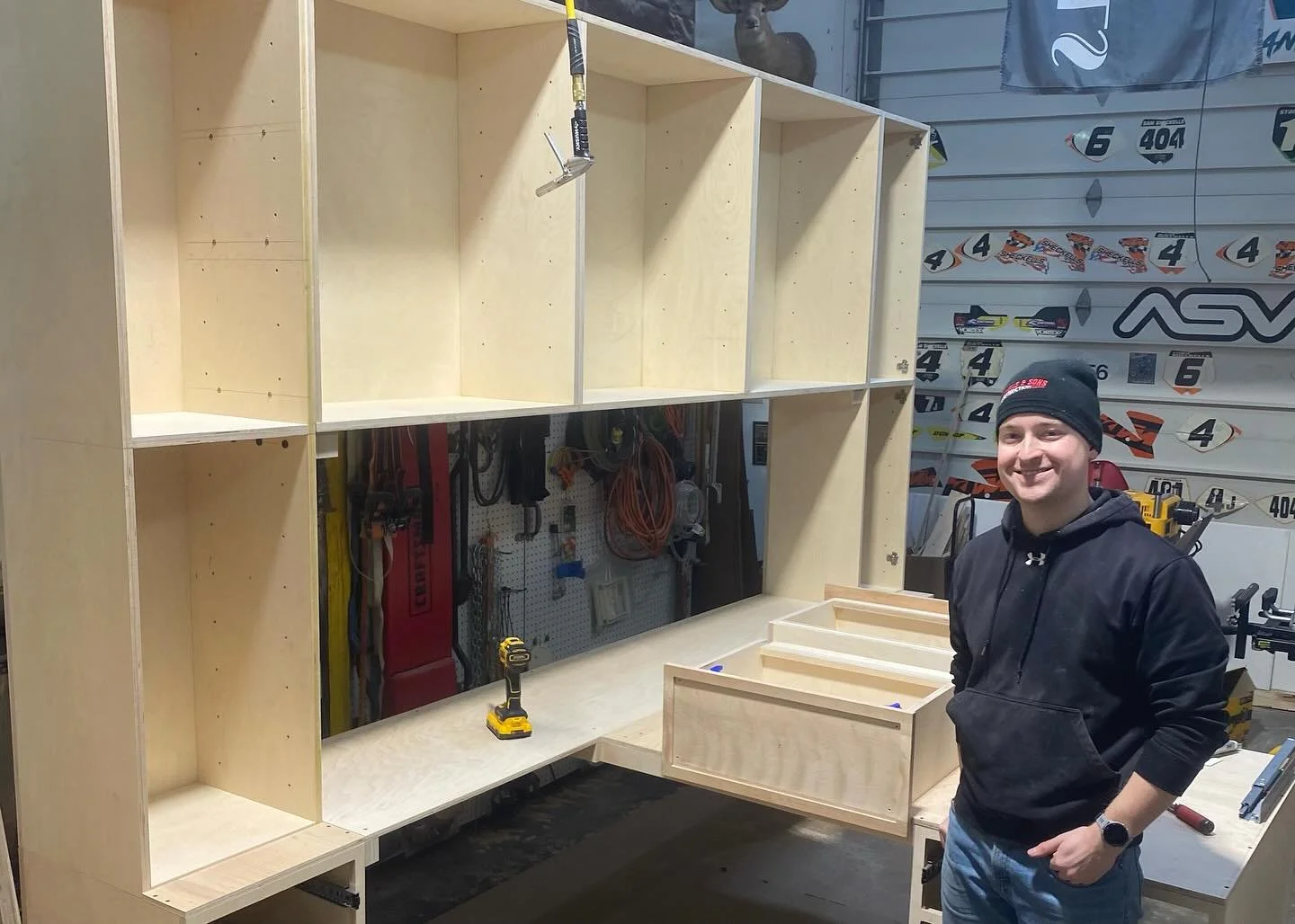 Some in-progress photos from Project #028, Custom Partners Desk. These document the initial CNC process on the @shopbottools CNC Router, to assembly, to drawer construction and final fitment before painting.

Like what you see? Please share. As a sma