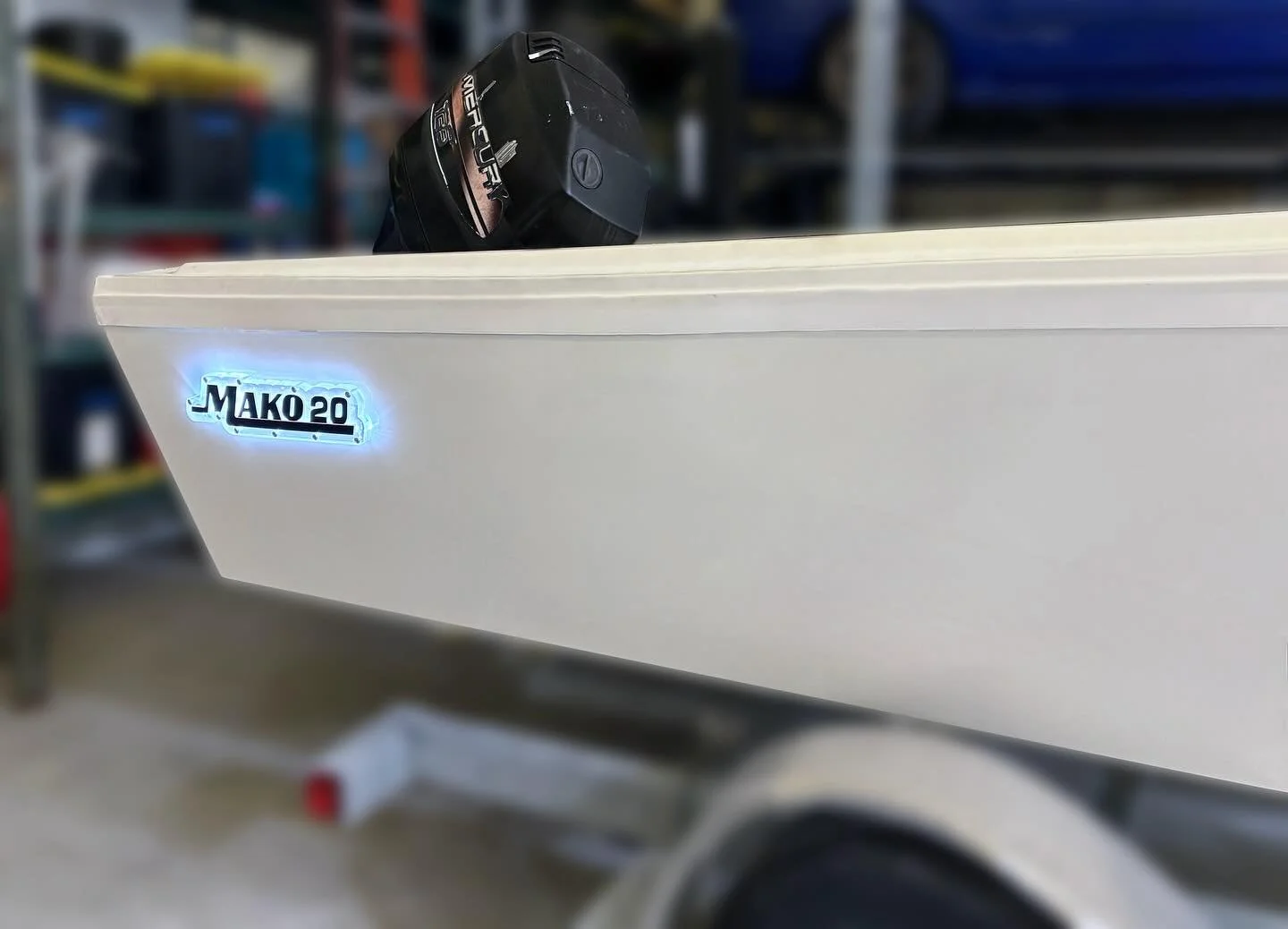 Project #030: Custom Backlit Boat Signs

For my client, I was tasked with making LED backlit logos on the port and starboard sides of his Mako 20 boat during an extensive renovation.

To accomplish this, I used the X-Carve to router out a channel in 