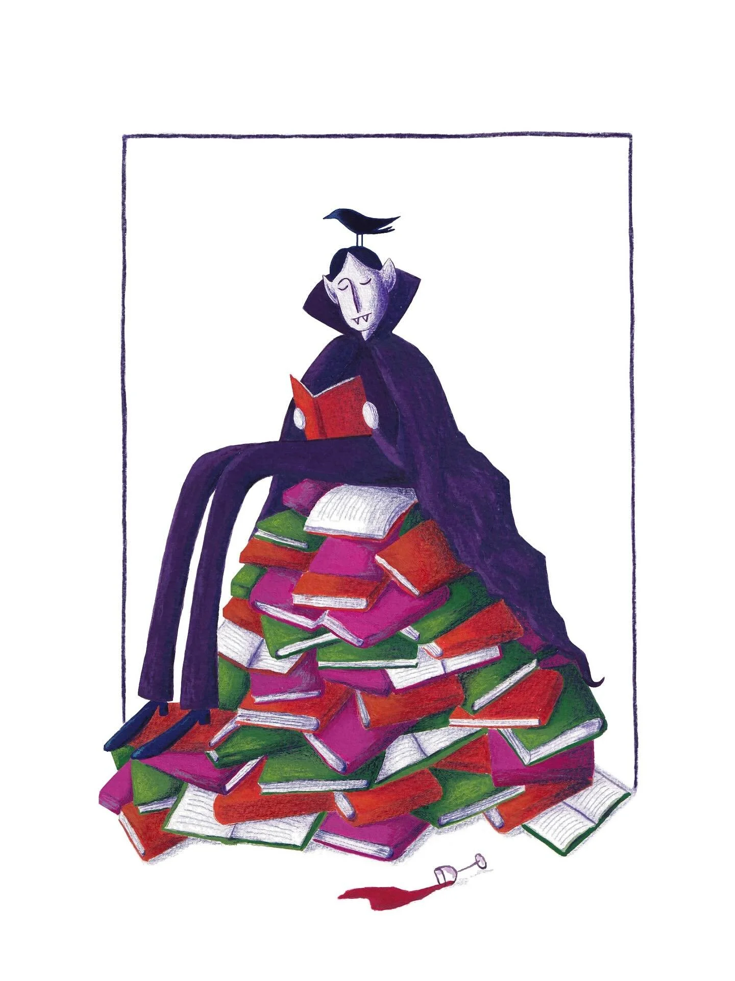 Halloween and autumn inspired illustration for a campaign about reading 📚🎃🍂
For my course at @vensteracademy. Swipe to see the proces.

#illustration #posterillustration #gouache #coloredpencildrawing #halloween