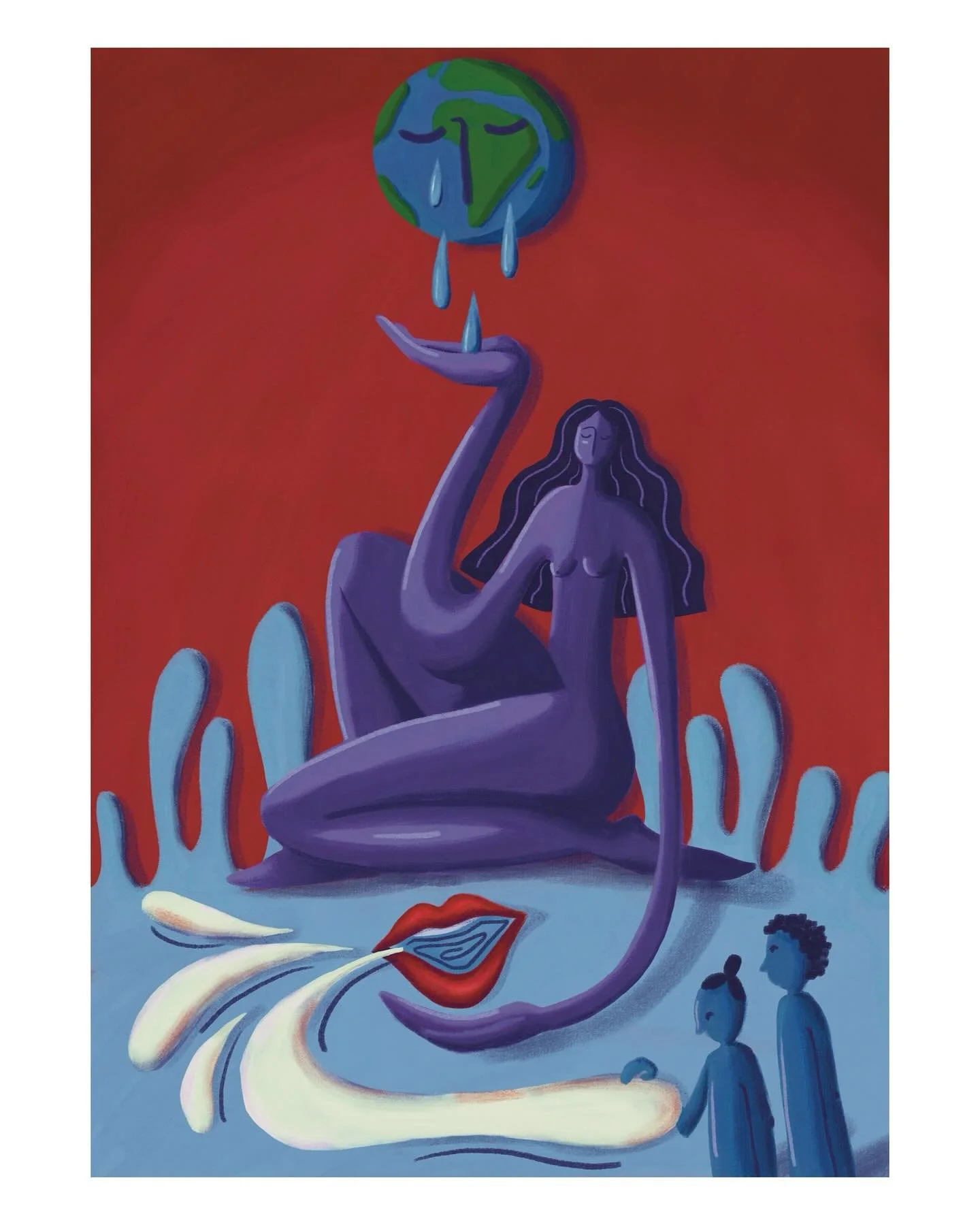 This is who I want to be. I want to expose injustice and tell its stories to inspire others to stand against it. And how to better tell stories than through art?

Knowledge is power and art moves hearts, as they say ✊🏻🩵

#illustration #conceptualil