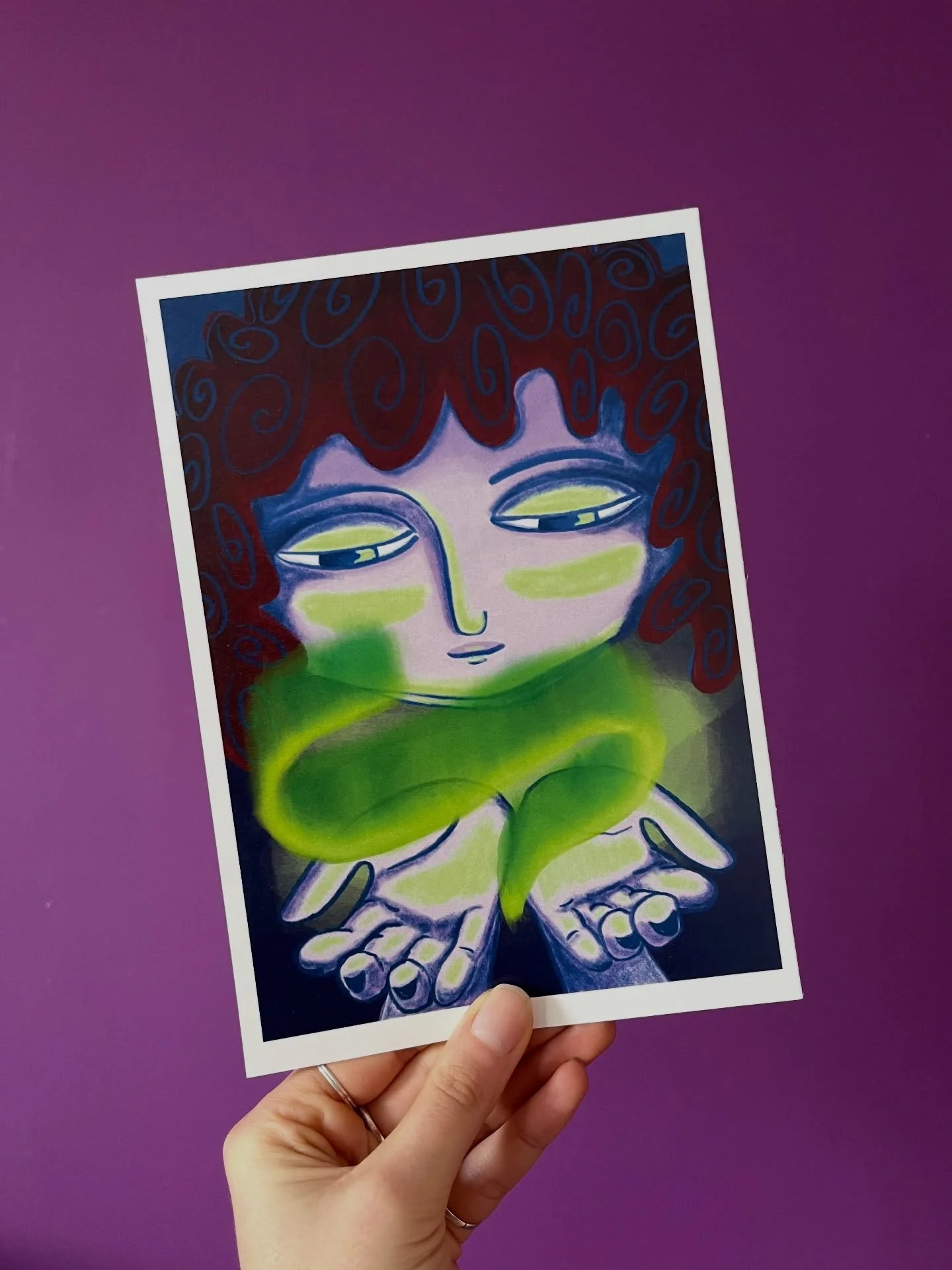 A Nordic light elf for bday girl @elsavarelaput 💚💙💜🤍

#illustration #digitalillustration #procreate