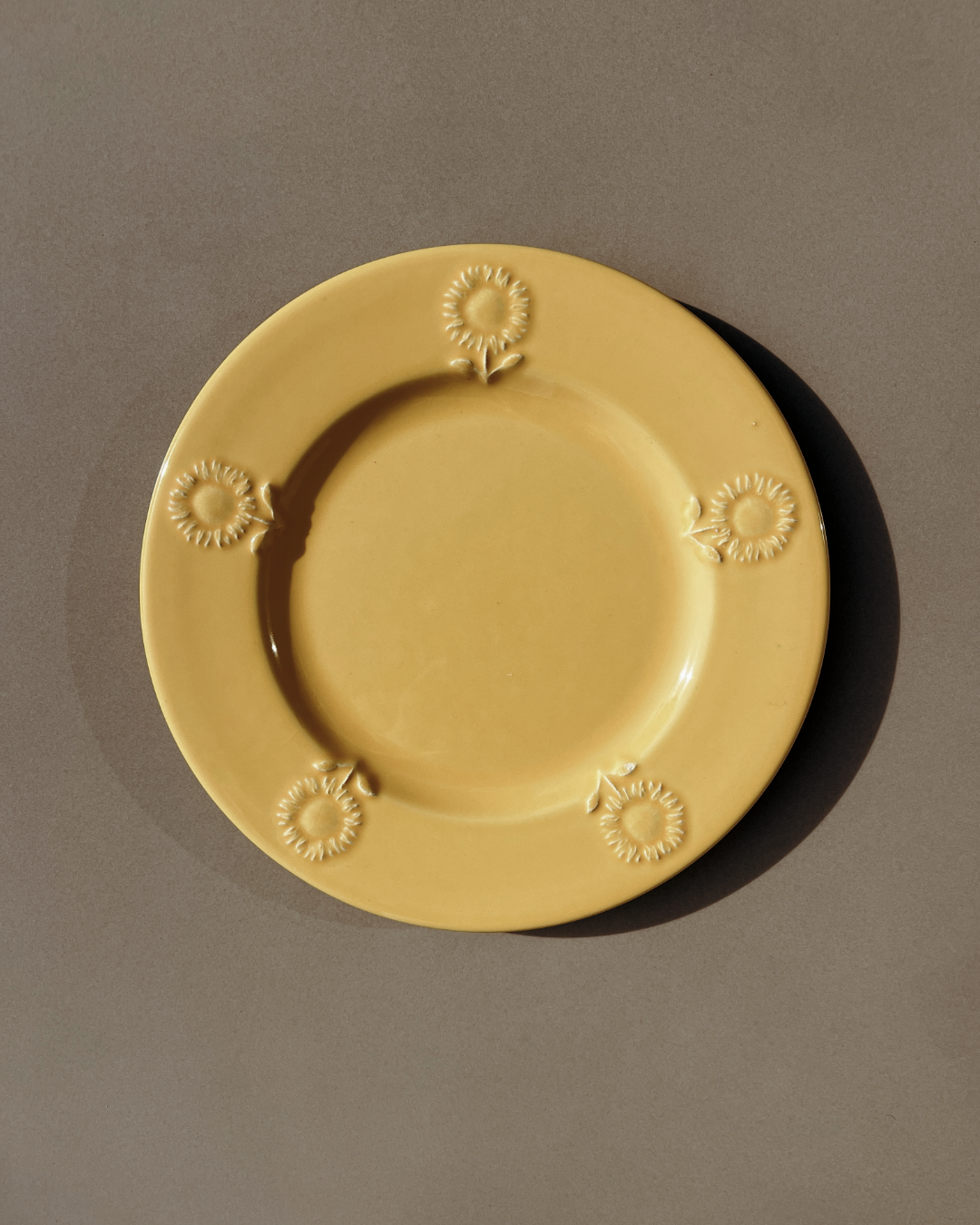 Assiettes à dessert marguerites - 3 pièces