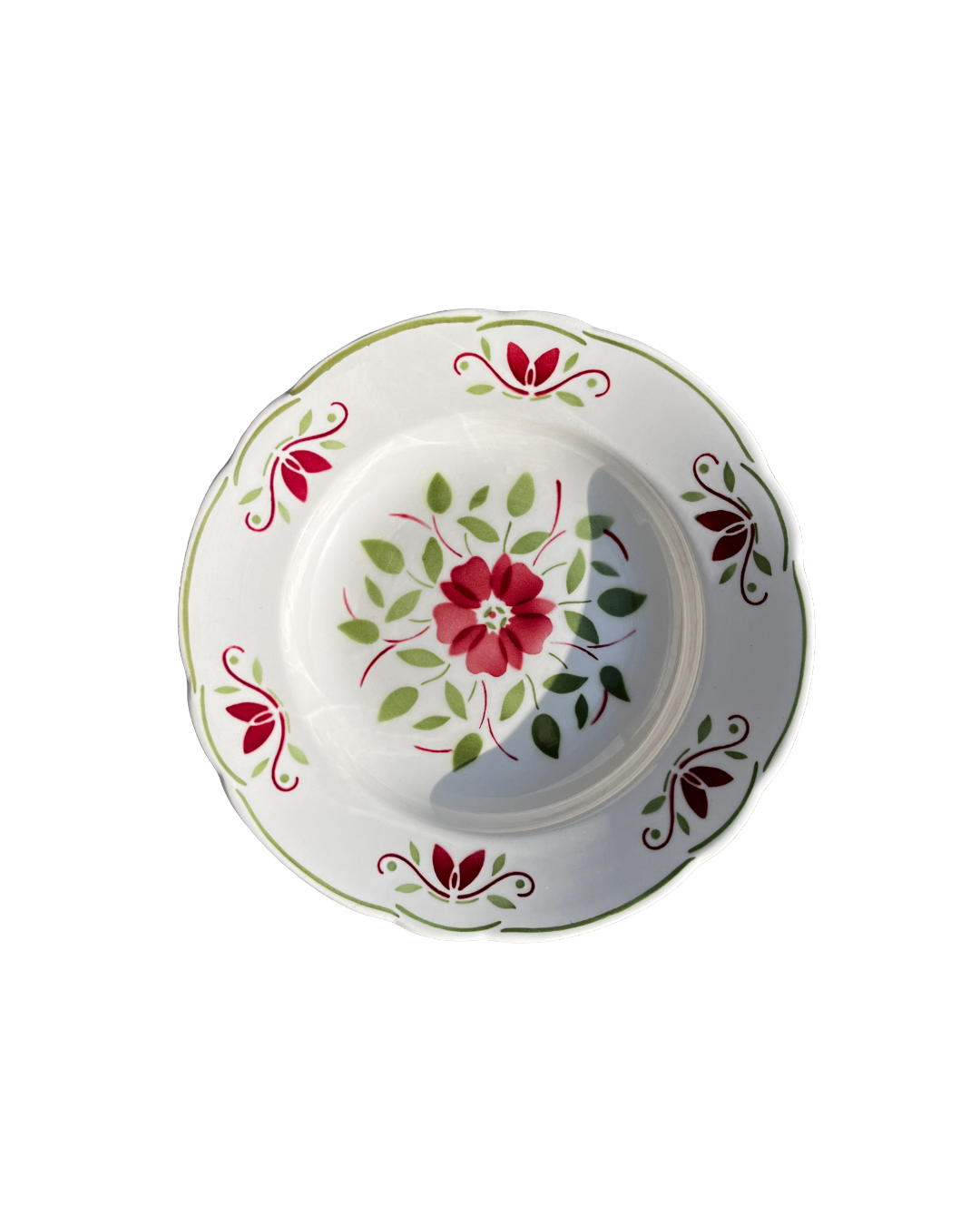 Assiettes creuses fleuries