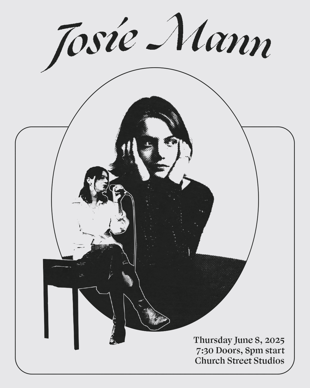 Josie Mann Gig Poster