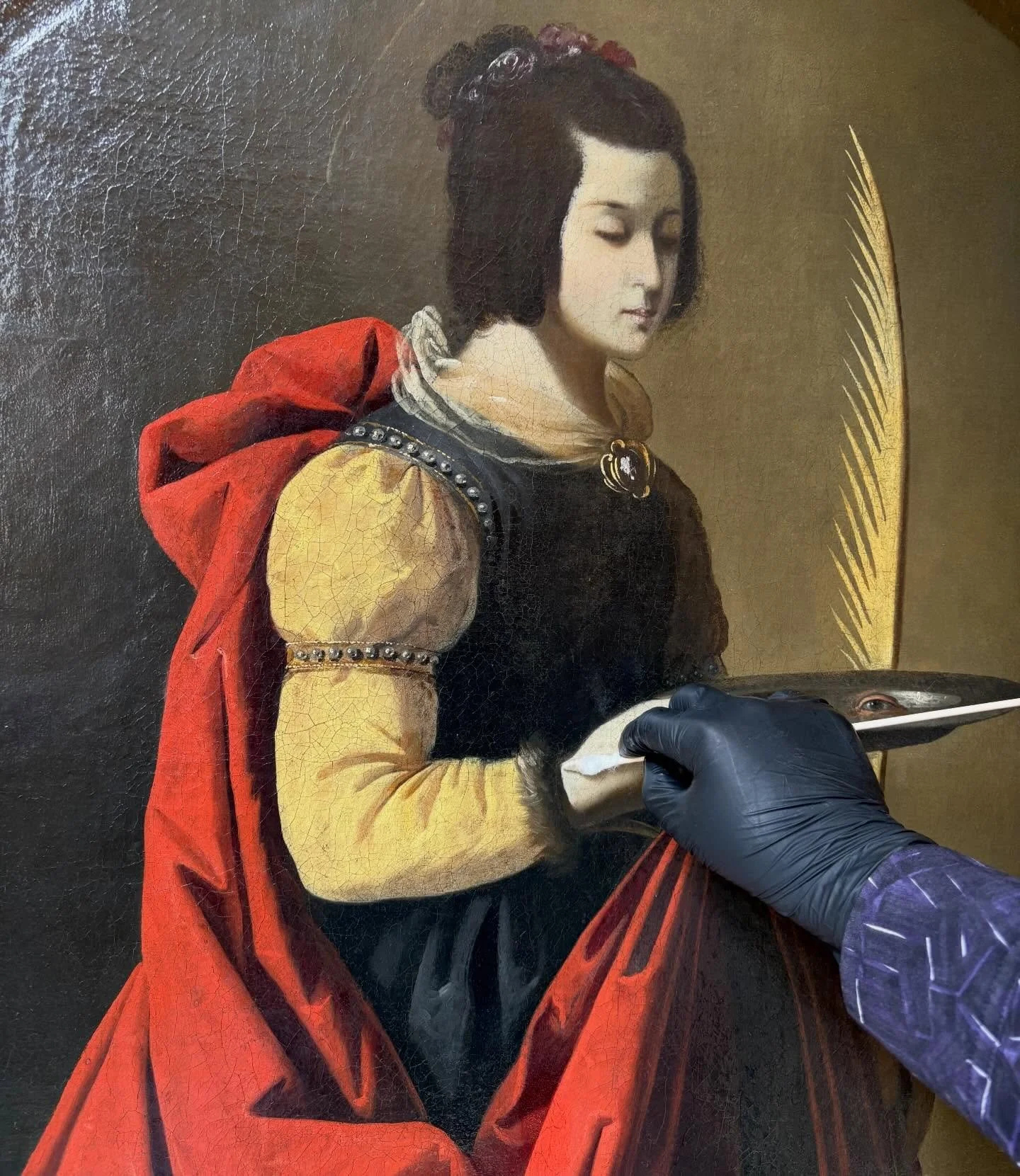 🇪🇸 Le rendez-vous du jour m&rsquo;a amen&eacute;e au Si&egrave;cle d&rsquo;or de la peinture espagnole avec cette Santa Lucia peinte par Francisco de Zurabar&aacute;n vers 1635-1640 et conserv&eacute;e au @mbachartres 

🌟 Ce tableau sera pr&eacute