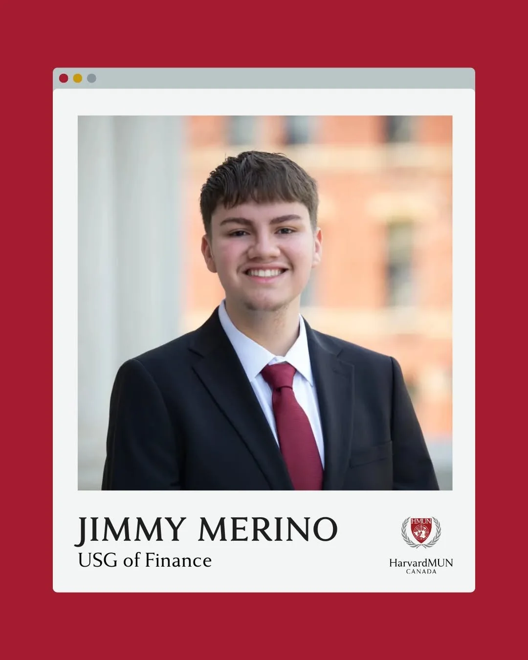 Meet Jimmy Merino, the Under-Secretary-General of Finance!

Jimmy is a sophomore studying Economics and Government, originally from Boston, Massachusetts. He is deeply involved in Harvard&rsquo;s Model United Nations community. At Harvard, Jimmy is a