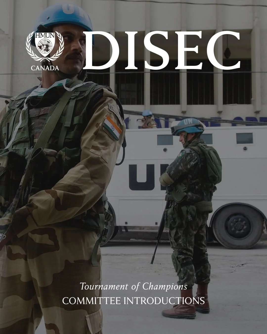 DISEC arrives at HarvardMUN Canada as the Tournament of Champions General Assembly committee.

Rooted in the mandate of the UN General Assembly&rsquo;s First Committee, TOC DISEC places delegates in a high-intensity environment shaped by strategic ri