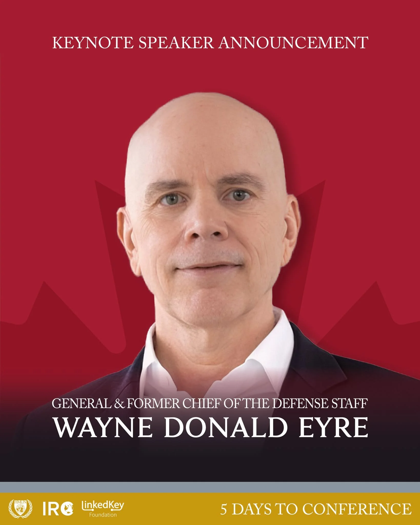 We are excited to announce General Wayne Eyre, former Chief of the Defense Staff for the Canadian Armed Forces as our Keynote Speaker for HarvardMUN Canada 2026!

As the commander of the Canadian Armed Forces and military advisor to the Prime Ministe