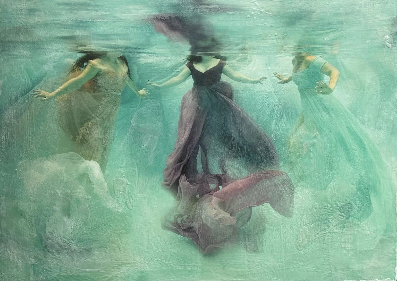 DANCING SEA NYMPHS
Description: 36 × 48 in · Private collection