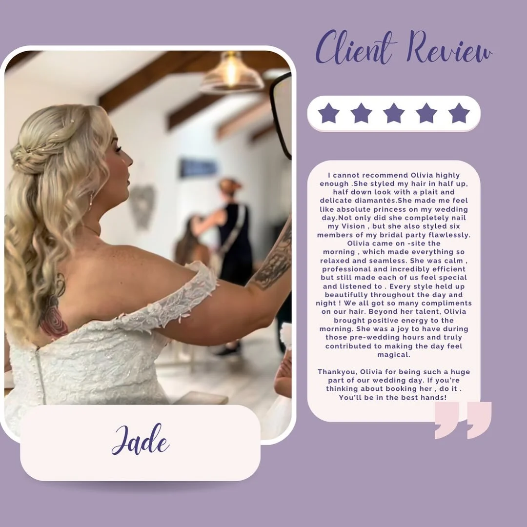 Each kind word from a bride is a reminder of why I do this 🥹 Creating hair that makes someone feel incredible on such a meaningful day is an honour.

Bridal hair came to me later in life&mdash;I didn&rsquo;t always have the courage to chase it. But 
