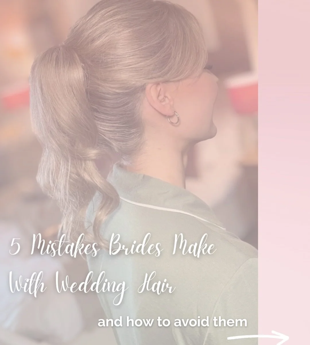 Brides often save beautiful Pinterest hairstyles, but sometimes the missing pieces are things like hair prep, colour dimension, or extensions for fullness.
These small details make a huge difference to how a bridal style looks and holds throughout th
