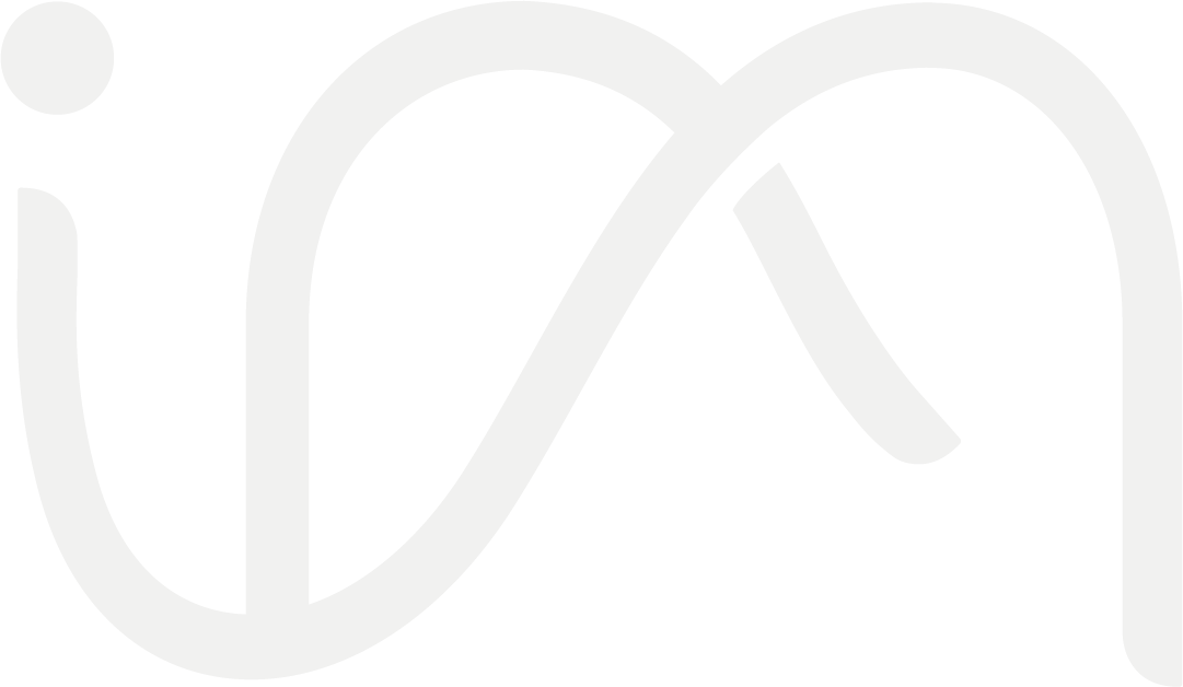 Close-up of a stylized infinity symbol logo on a black background.
