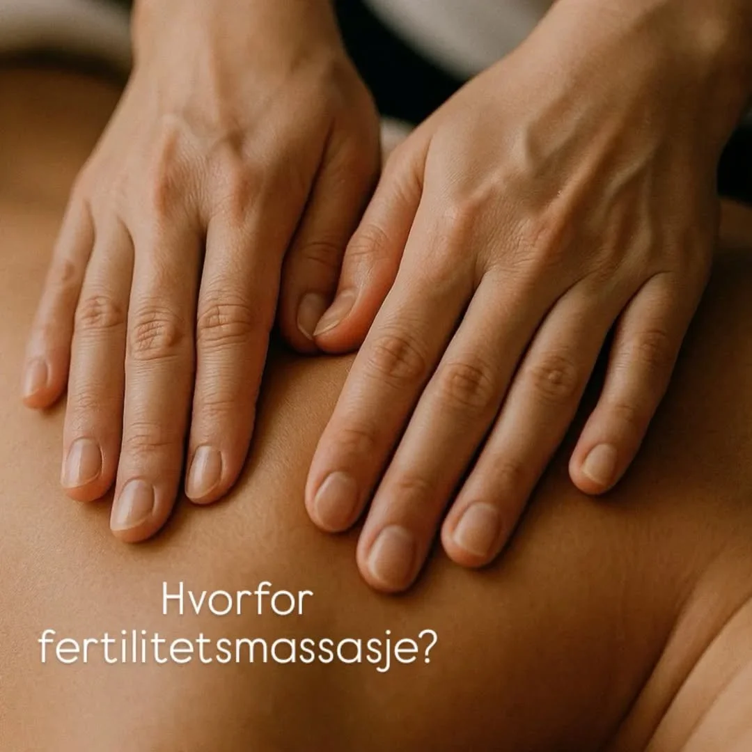 Fertilitetsmassasje fremmer sirkulasjon og blodgjennomstr&oslash;mning, noe som er spesielt viktig hvis du &oslash;nsker &aring; bli gravid. 😊

&Oslash;nsker du &aring; vite mer om hvorfor fertilitetsmassasje kan v&aelig;re et viktig tiltak for din 