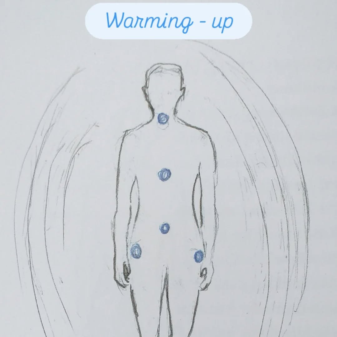 I workshop Forebygg demens utforsker vi warming-up-rekken for &aring; stimulere den indre eterstr&oslash;mmen og vekke tilstedev&aelig;relse i kroppen.

Warming-up gir oss et fundament til &aring; lande, &aring;pne for beveglighet og smidighet, og kj