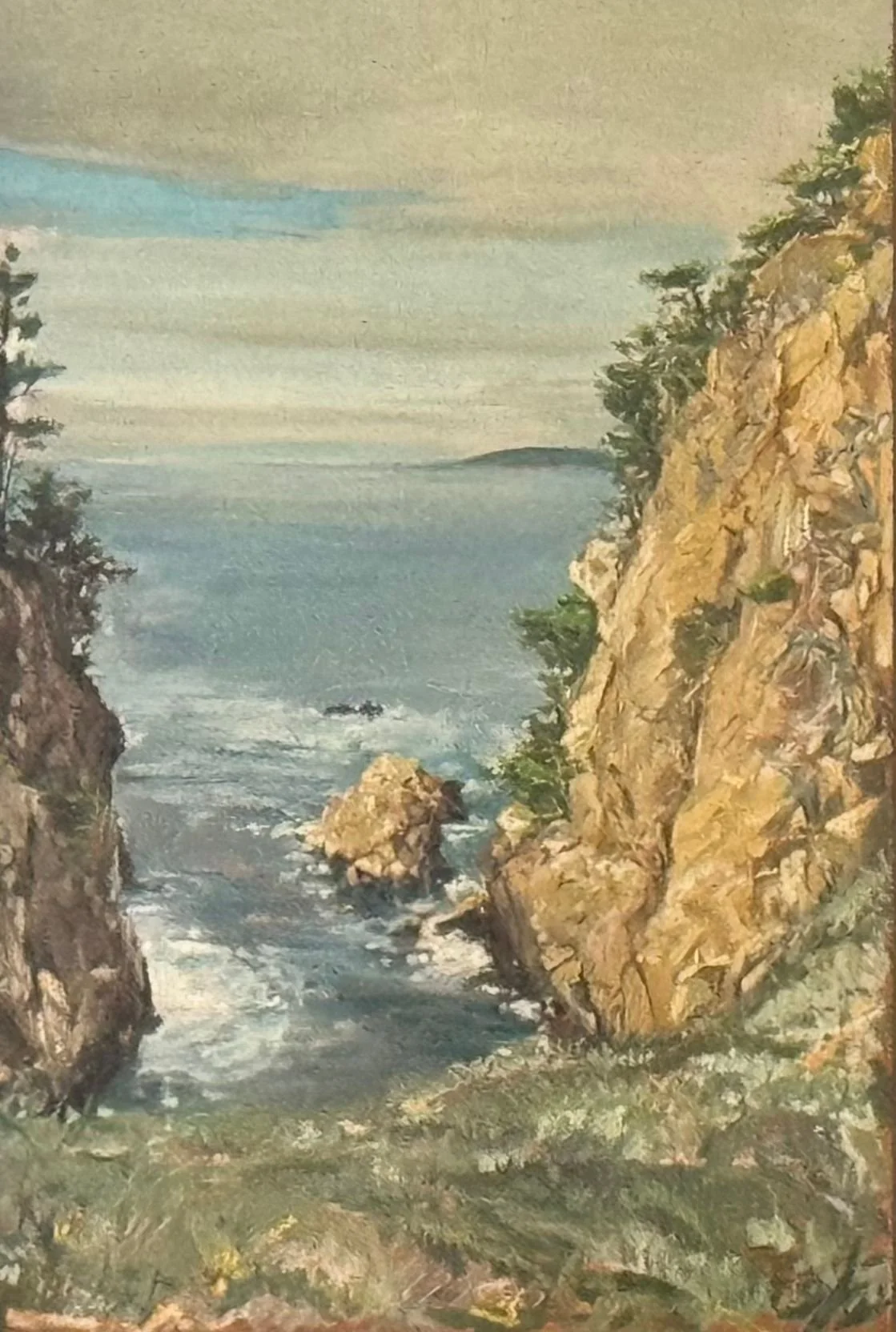 bill hochhausen american oil painting pacific ocean bluffs modern landscape painting.jpg