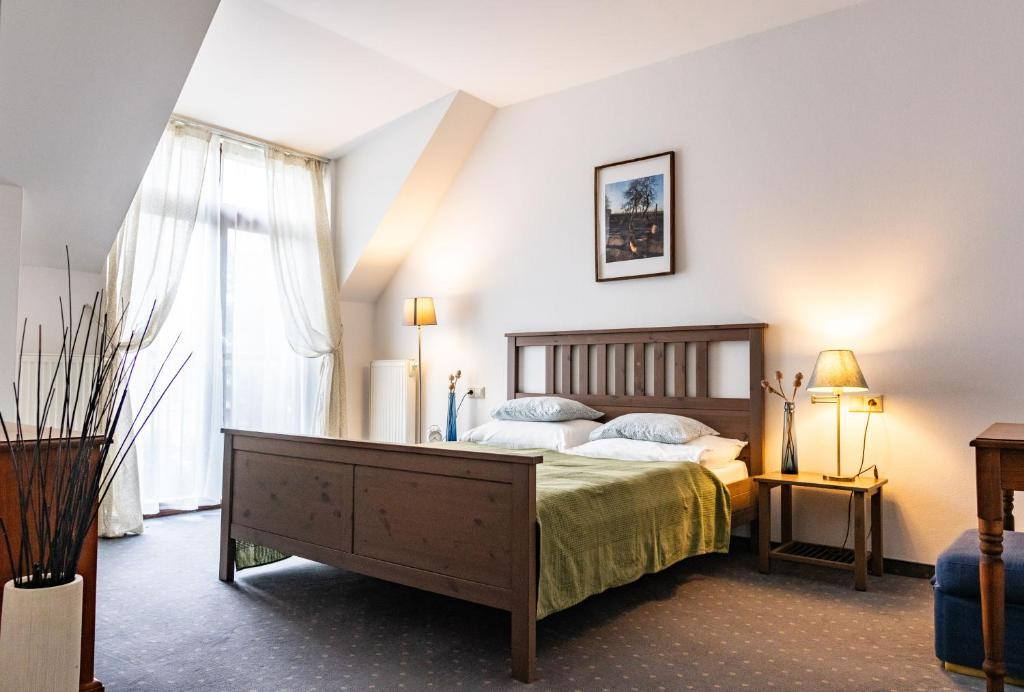 A double bedroom at our hotel