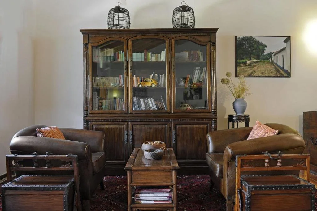 The living room in a rustic farmhouse