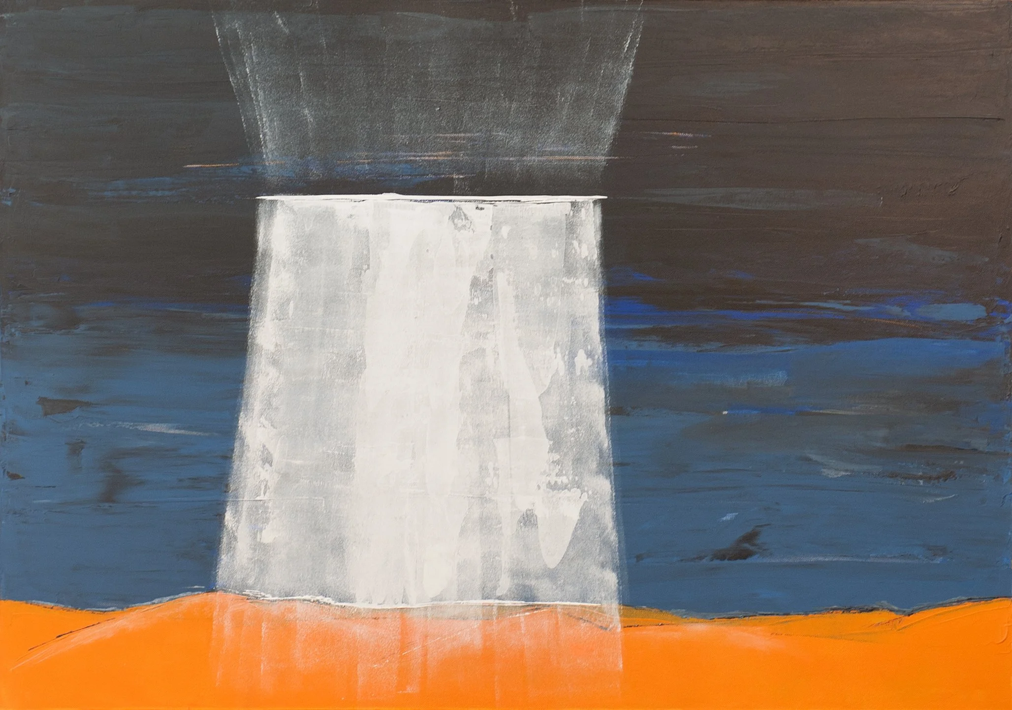 Titel: Endlich. Ein Licht- und Energiefluss kommt von oben aus einer anderen Sphäre – als würde sich der Himmel öffnen. Endlich! 