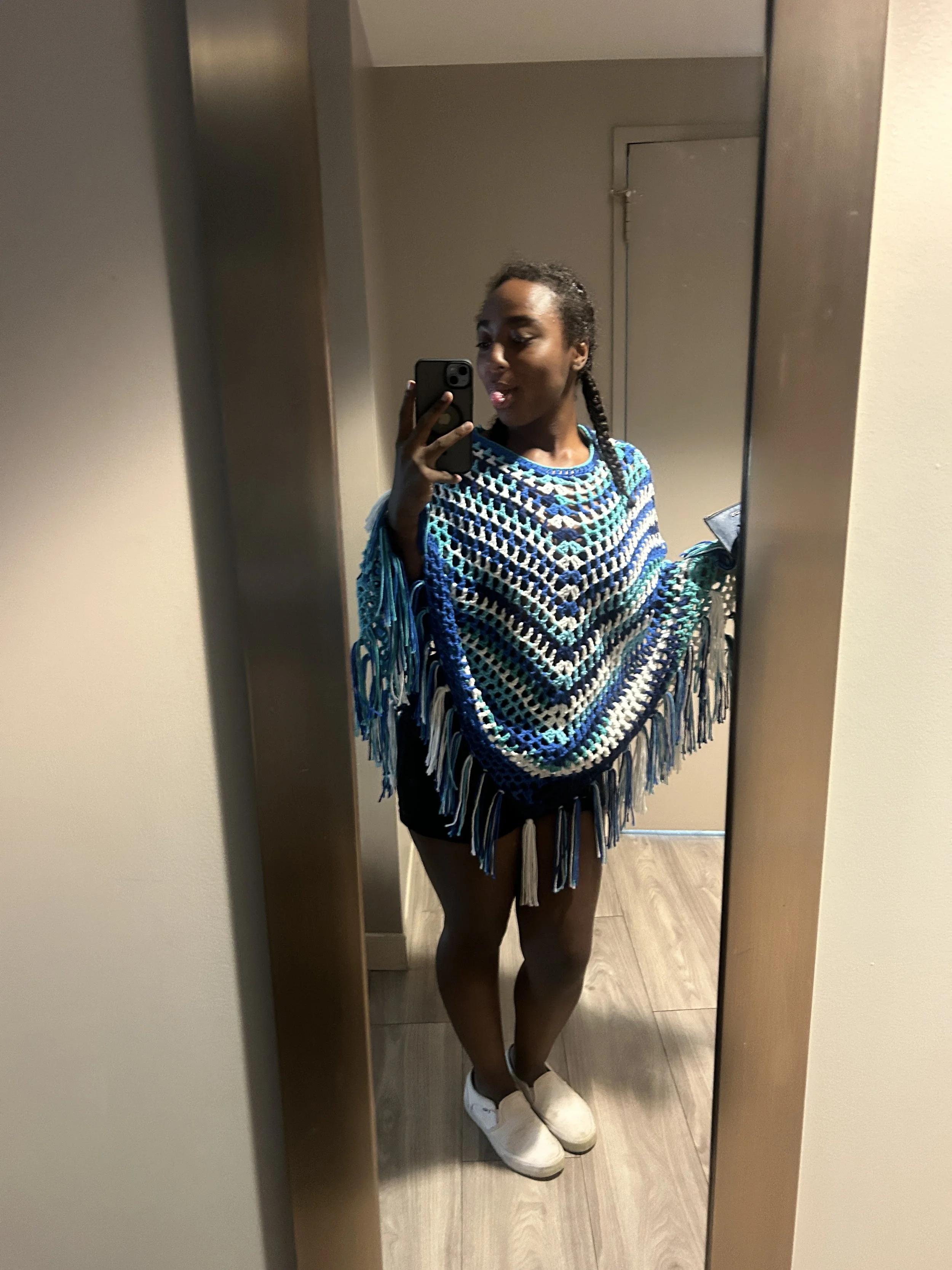 Summer Breeze Crochet Poncho