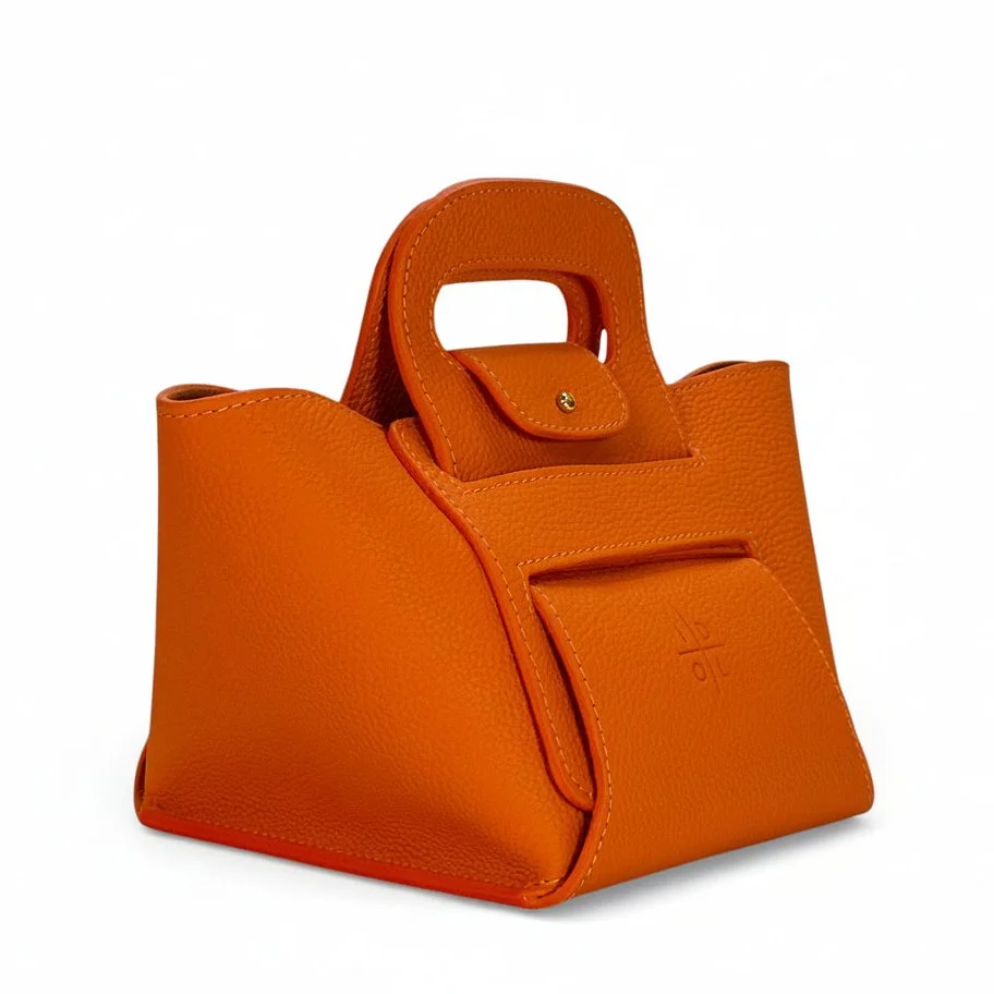 BYIDOL zoe bag tangerine side view.jpg