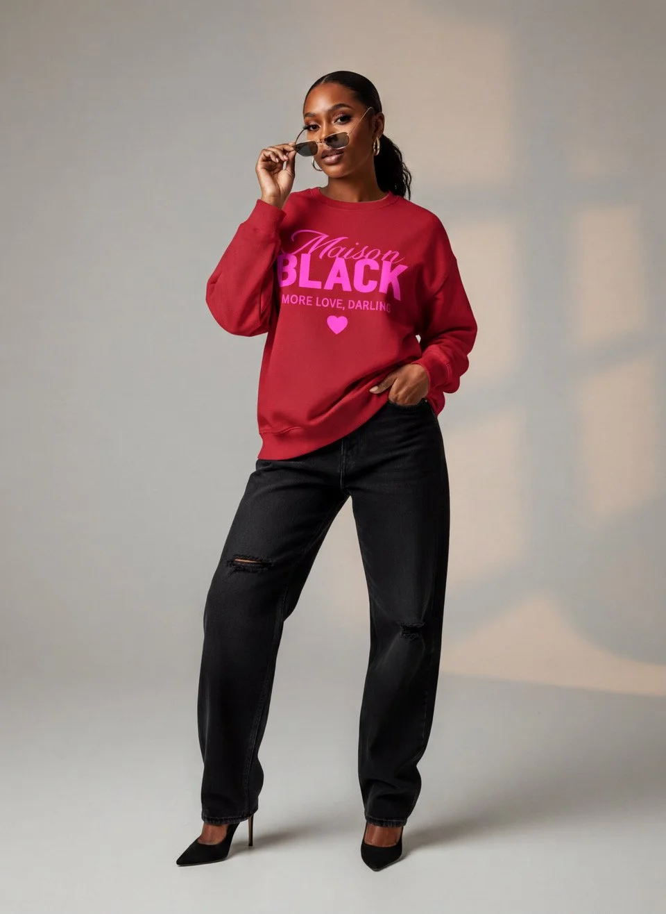 Maison Black University Sweatshirt - Limited Edition