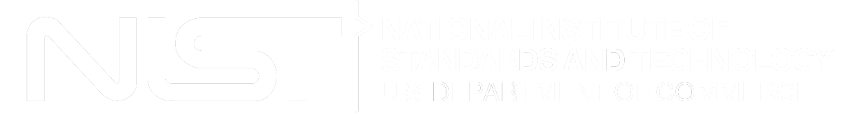Logo of the National Institute of Standards and Technology (NIST) with the U.S. Department of Commerce.