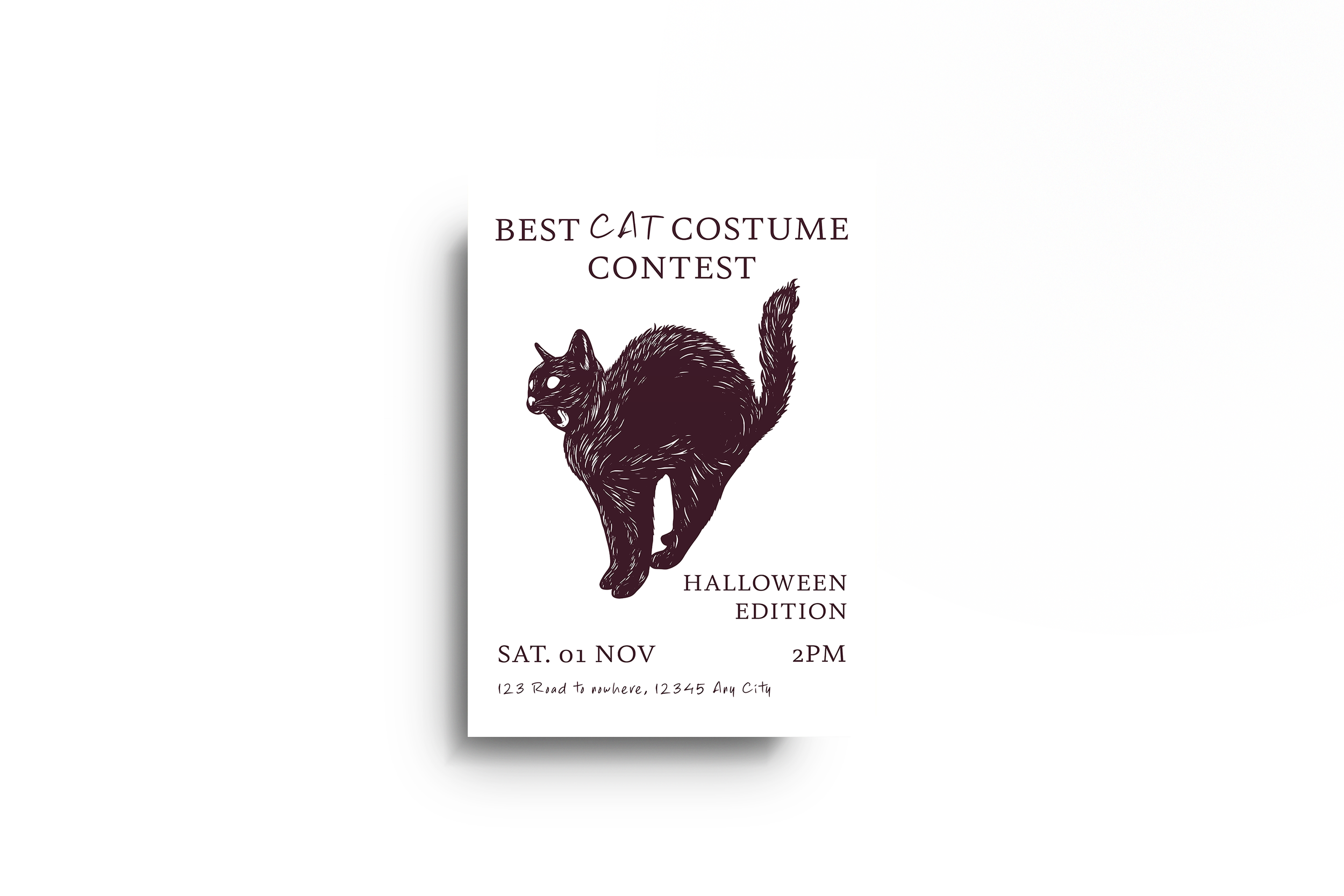 Poster pour un événement d'halloween