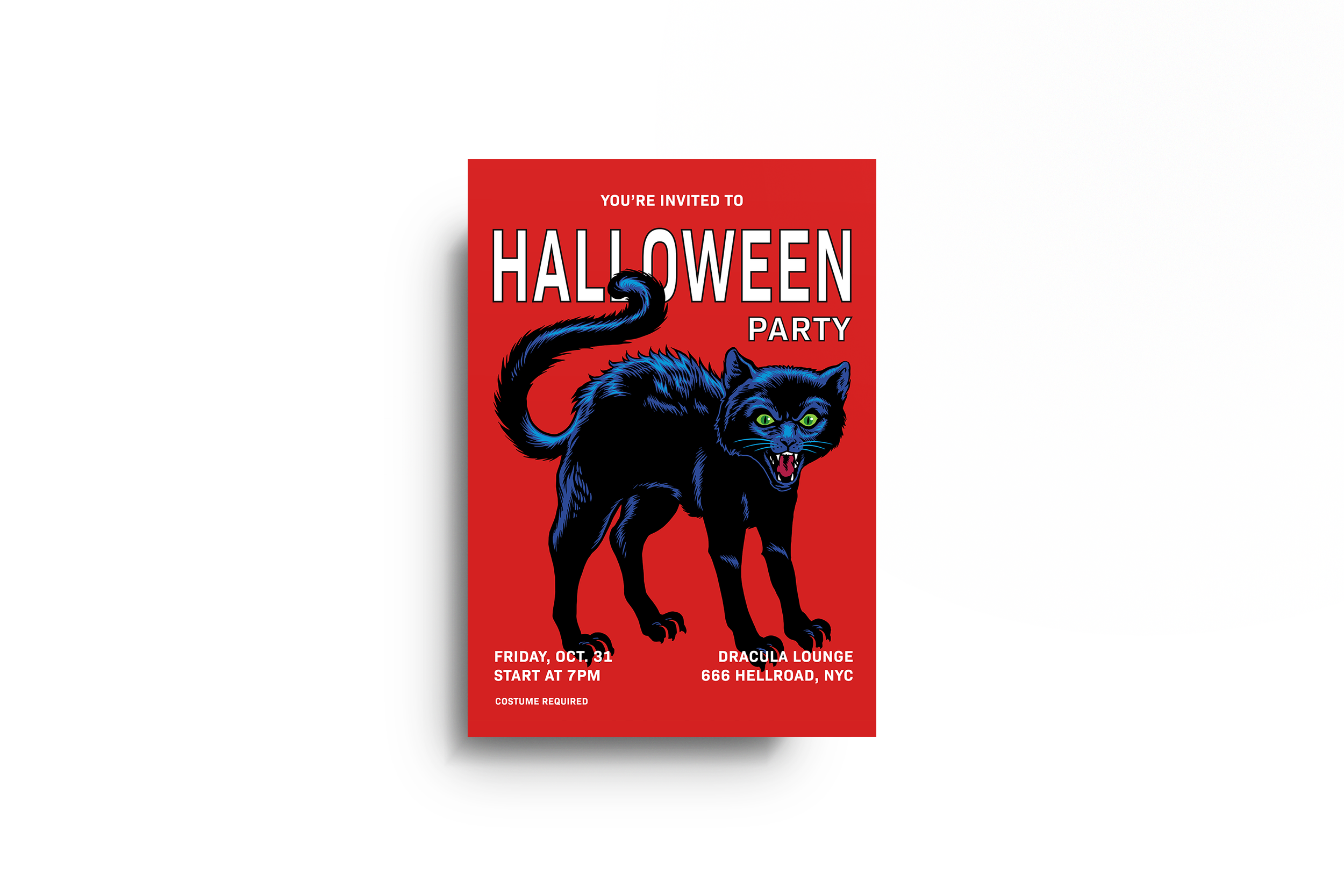 Poster pour un événement d'halloween