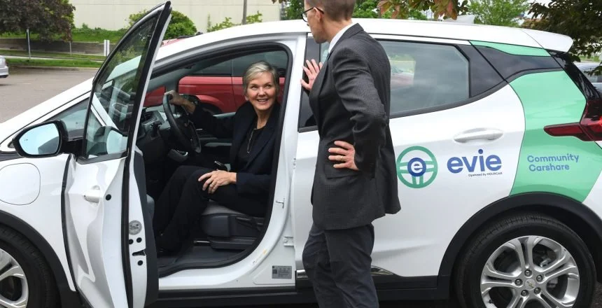 Energy Secretary Granholm Highlights Evie Community Carshare: Announces Funding