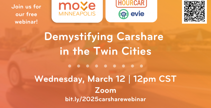 Demystifying Carshare in the Twin Cities: Webinar with Move Minneapolis