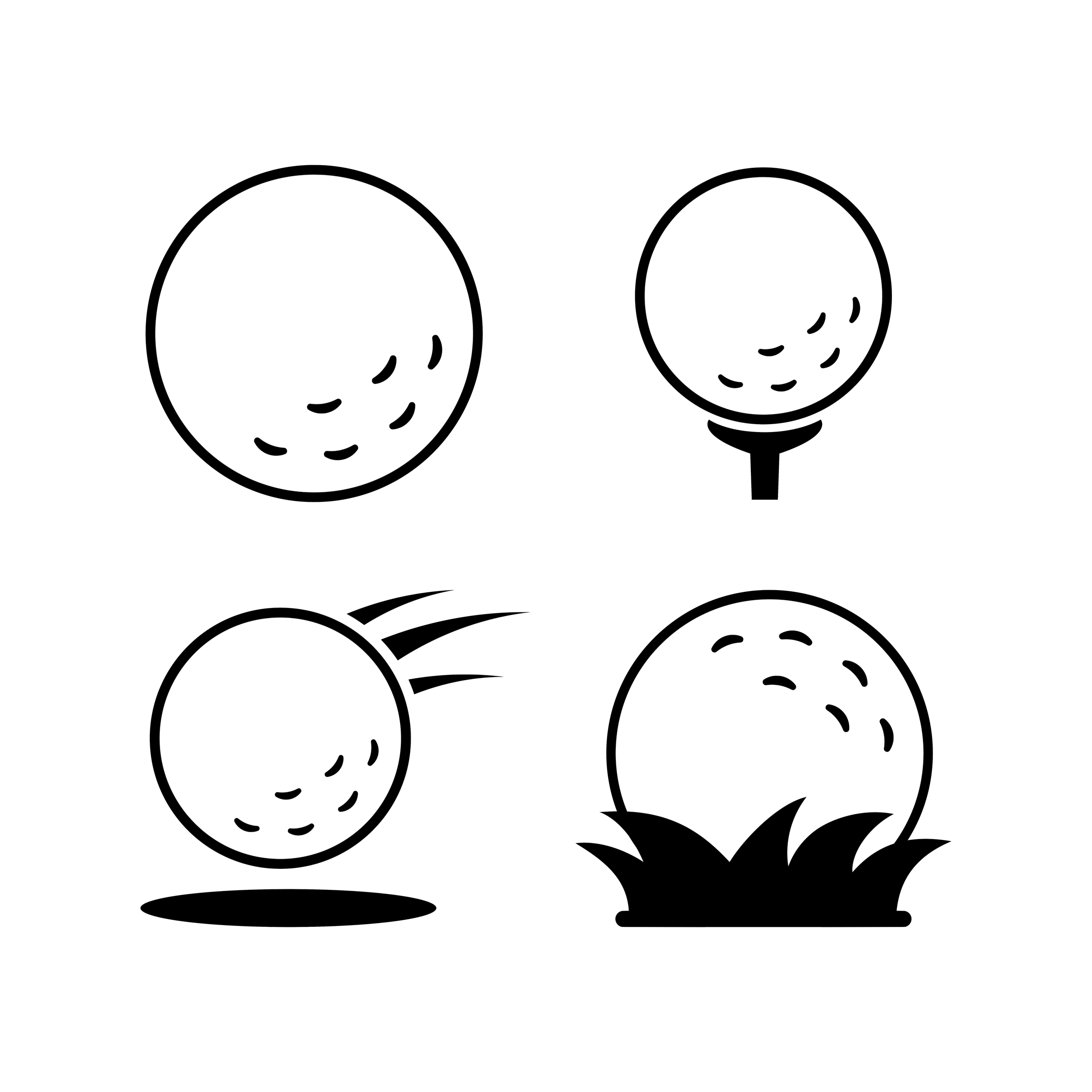 Line drawing of a cartoon-style globe with different weather symbols and a small set of plants.